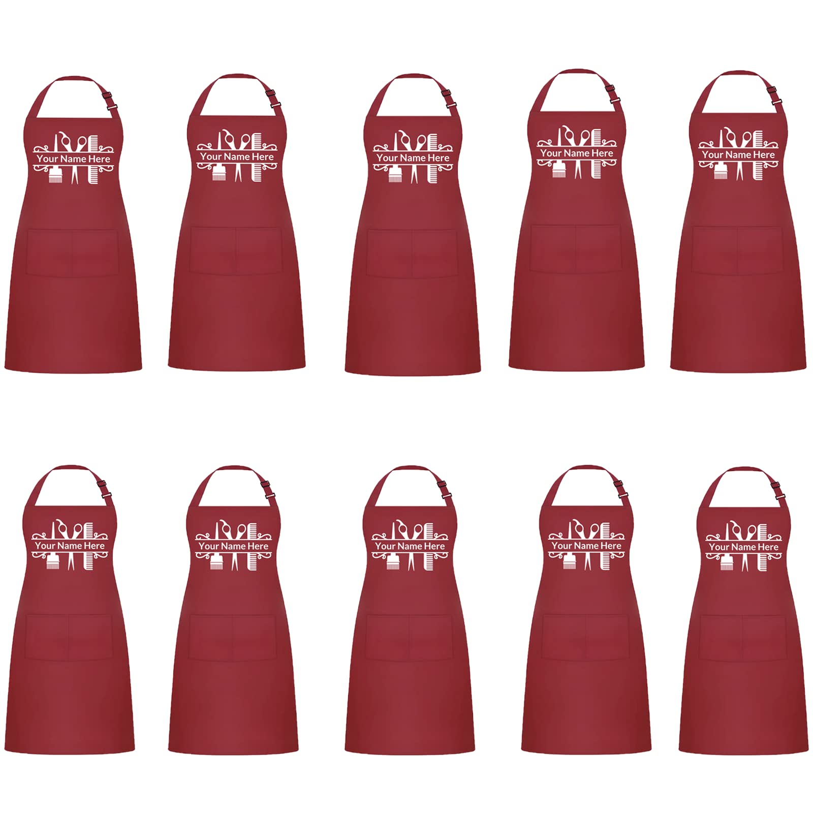 Custom Hair Stylist Apron - Personalized Beauty Salon & Barber Apron for Professionals - Perfect for Haircuts, Coloring, and Styling Sessions