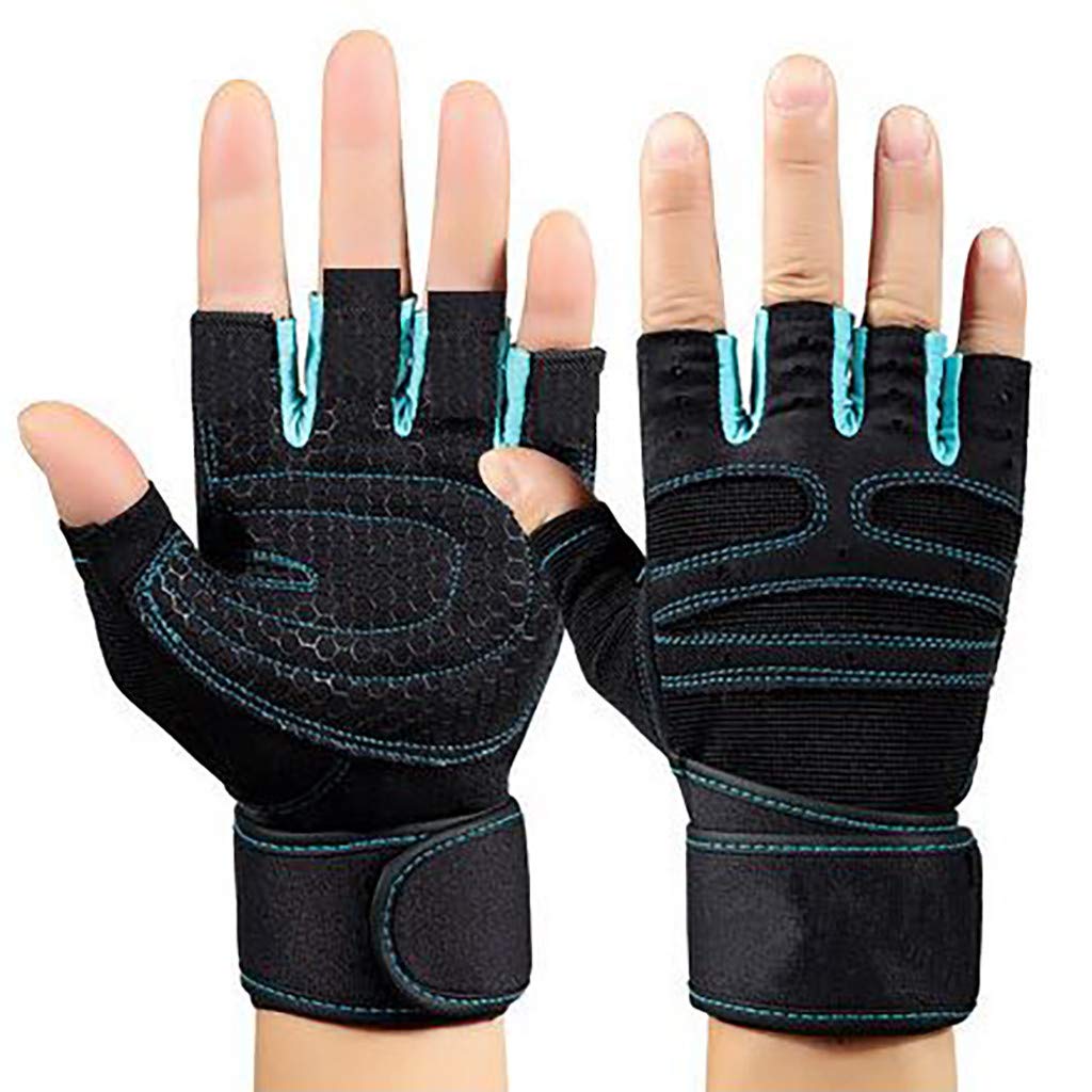 Breathable Half Finger Workout Gloves for Gym, Cycling & Outdoor Sports - Ideal for Dumbbell Training & Fitness Activities