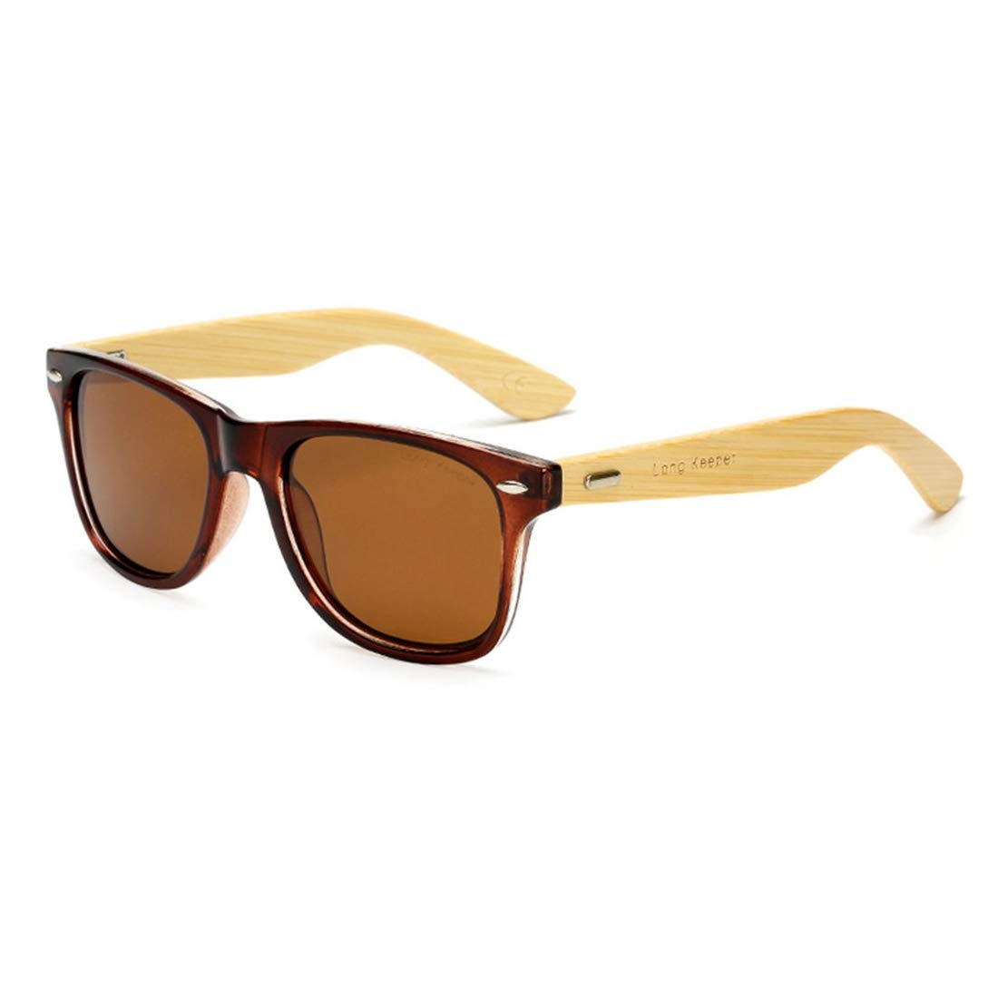 Polarized Bamboo Wood Sunglasses for Women & Men - UV Protection, Lightweight & Durable - Perfect for Driving, Beach, Outdoor Activities