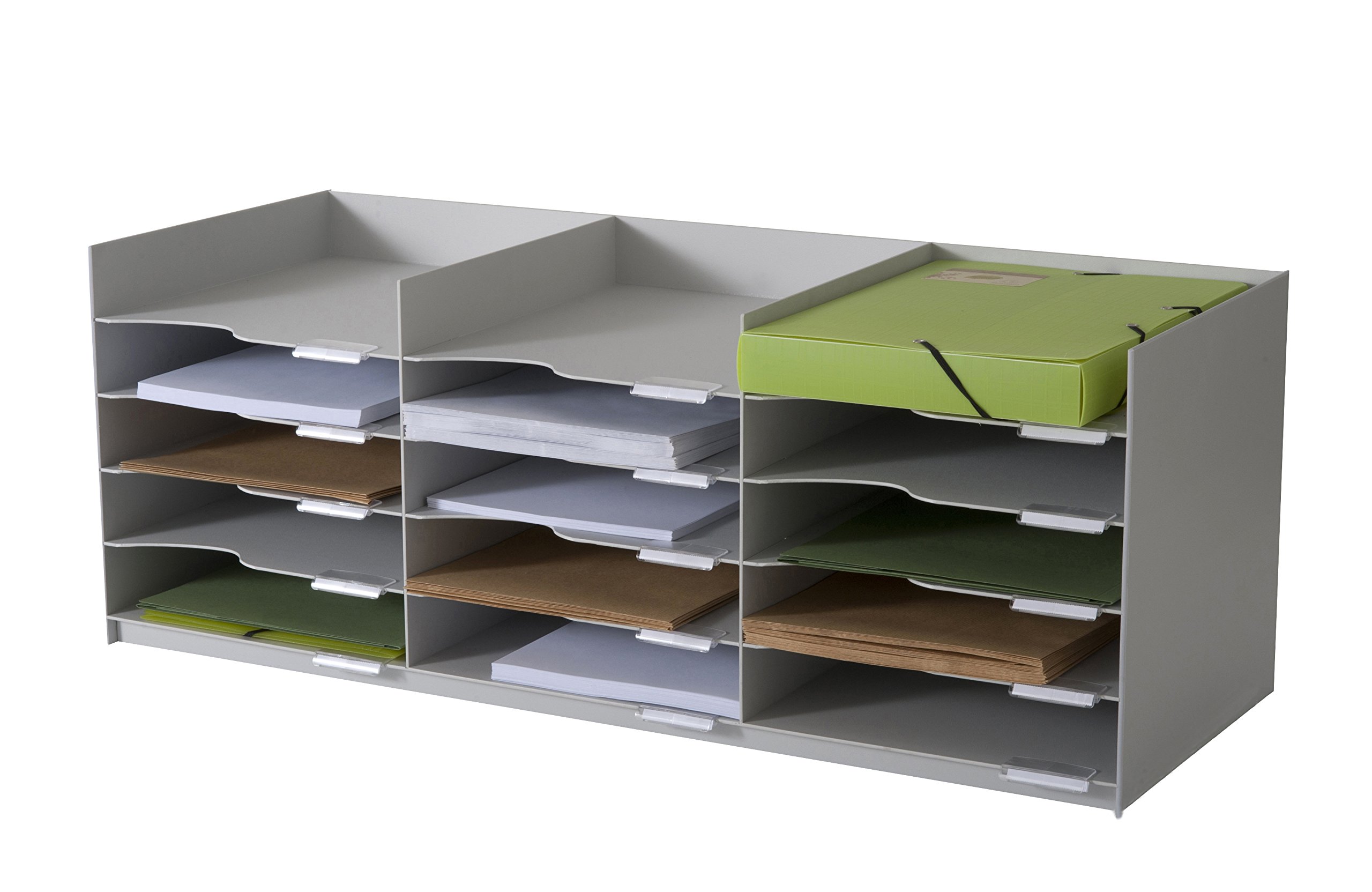 Polystyrene Cabinet Fittings 532.02 Block Organizer - Light Grey | Perfect for Kitchen, Bathroom & Office Storage Organization