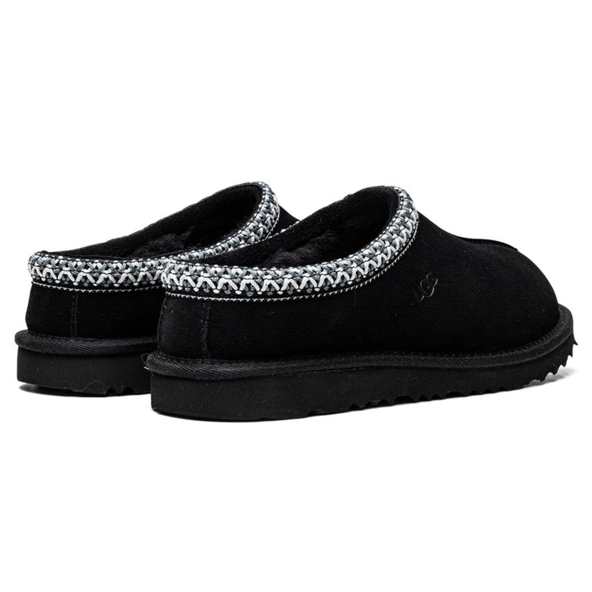 UGG Tasman II Kids Slippers - Black | Cozy House Shoes for Boys & Girls | Perfect for Indoor Comfort & Winter Warmth
