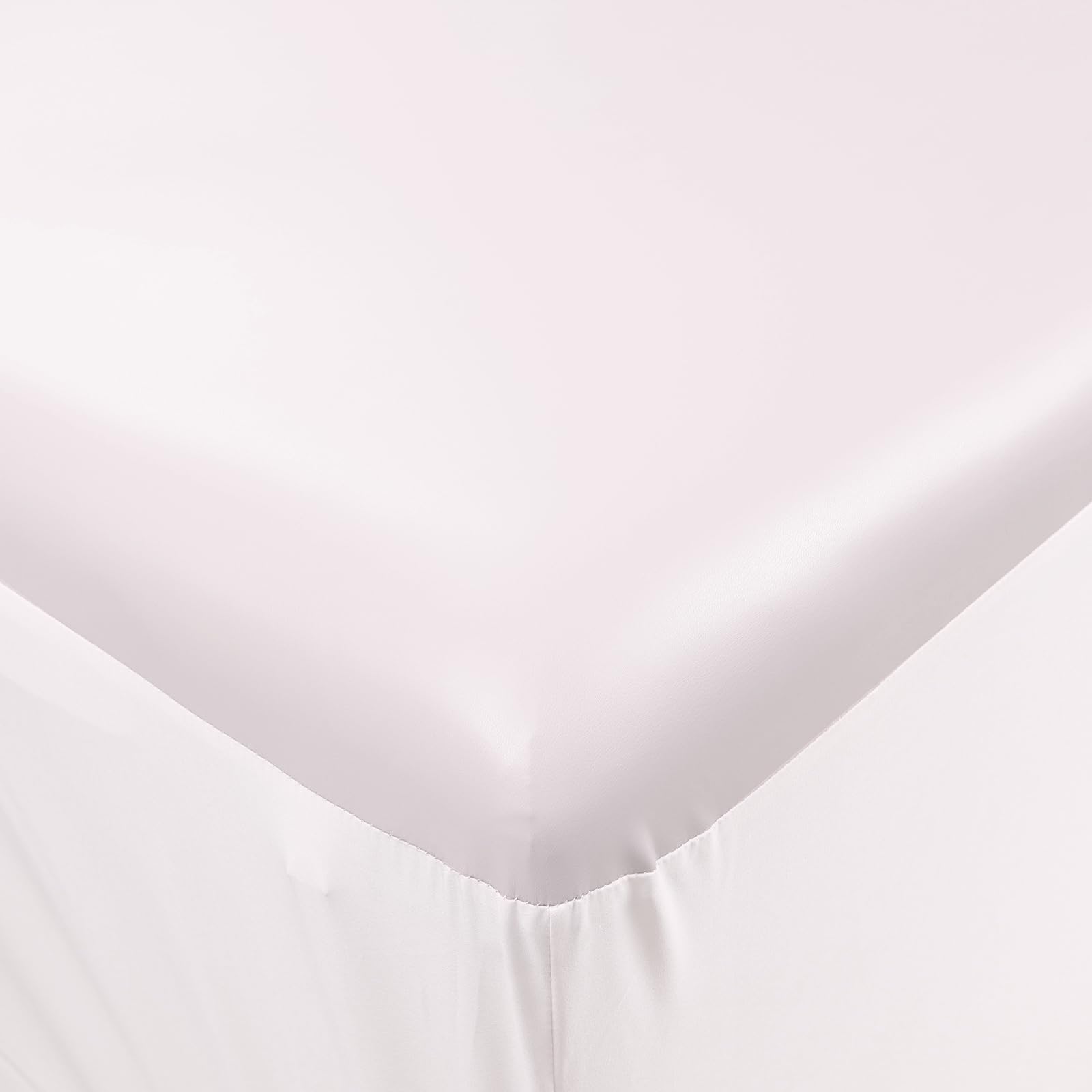 White Waterproof PU Leather Massage Bed Cover - Wipeable, Reusable Spa Table Cover for Comfortable Massage & Facial Treatments - Fits Most Beds & Massage Tables - Perfect for Spas, Salons & Home Use