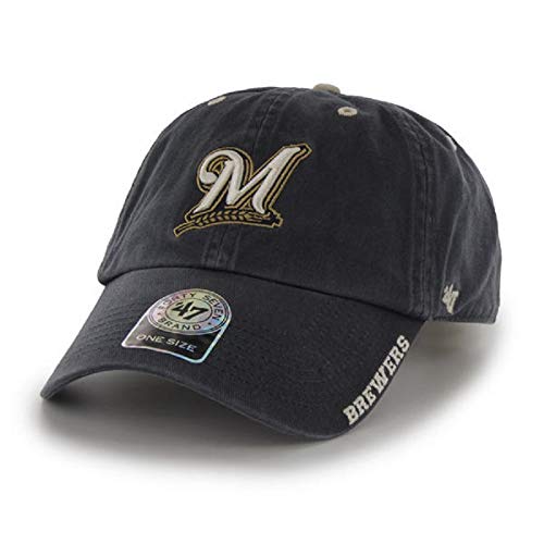 47 Brand Milwaukee Brewers Ice Clean Up Adjustable Baseball Cap - Classic Style Hat for Men & Women - Perfect for Games, Outdoor Activities & Casual Wear
