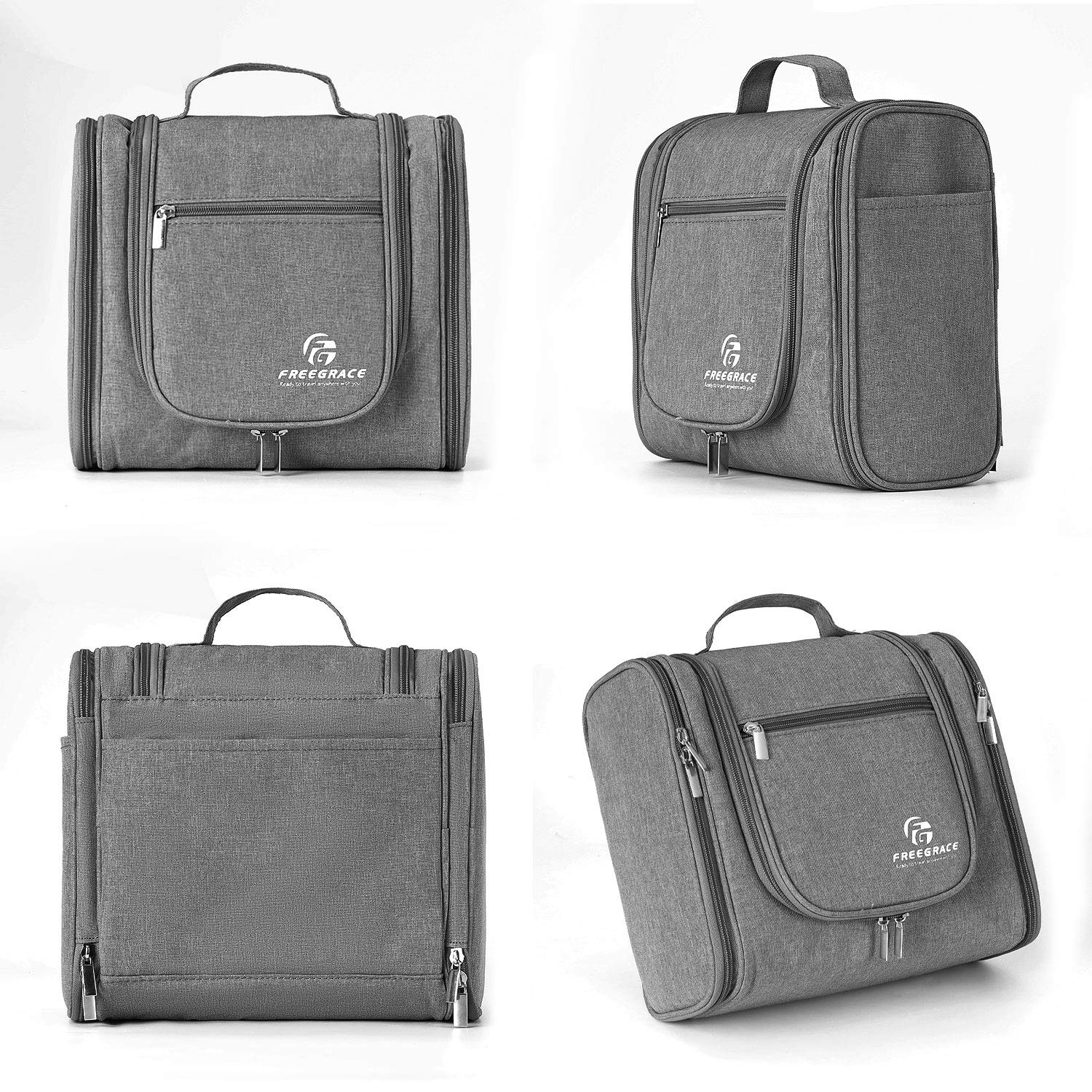 Extra Large Hanging Toiletry Bag - Premium Travel Organizer for Men & Women | Durable Waterproof Nylon Cosmetic & Shower Bag | Perfect for Toiletries, Makeup Brushes & Travel Essentials | Ideal for Camping, Gym & Vacation Trips