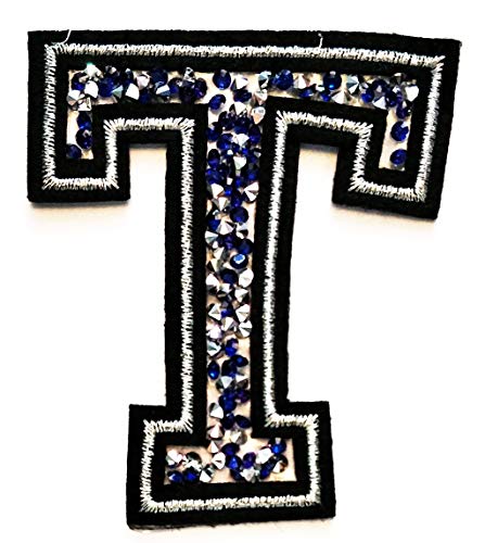 Blue Crystal Letter T