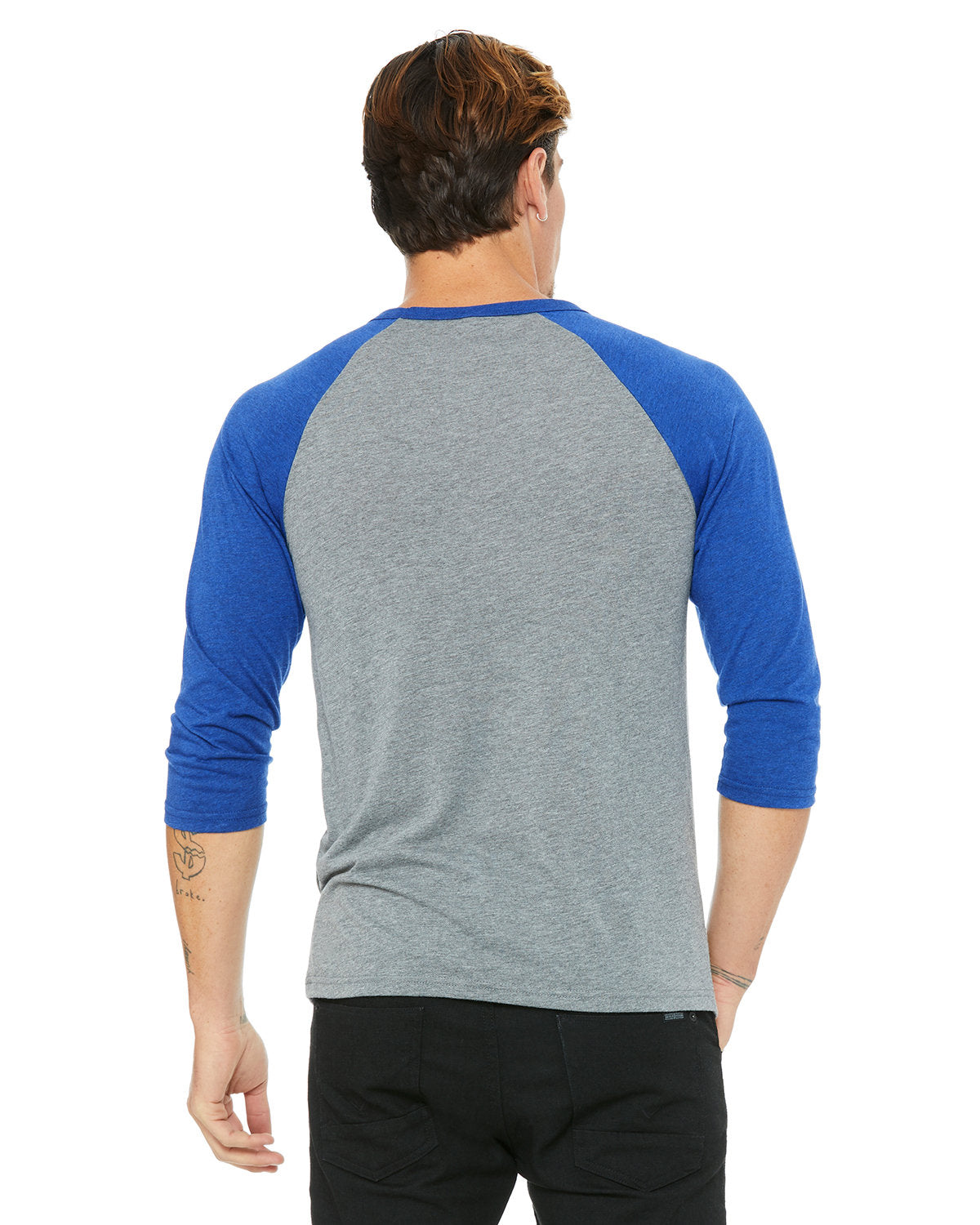 Bella + Canvas 3200 Unisex 3/4 Sleeve Baseball Tee - Soft Cotton Jersey T-Shirt for Men & Women - Perfect for Casual Wear, Sports & Team Uniforms