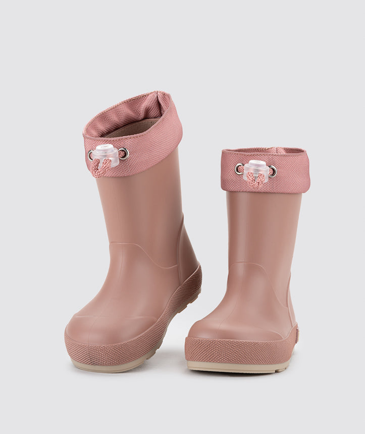 Igor Yogi DK Cuello Rain Boots for Women - Waterproof Ankle Rain Boots with Comfortable Cushioning, Pink - Perfect for Gardening, Walking Dogs & Rainy Day Outfits