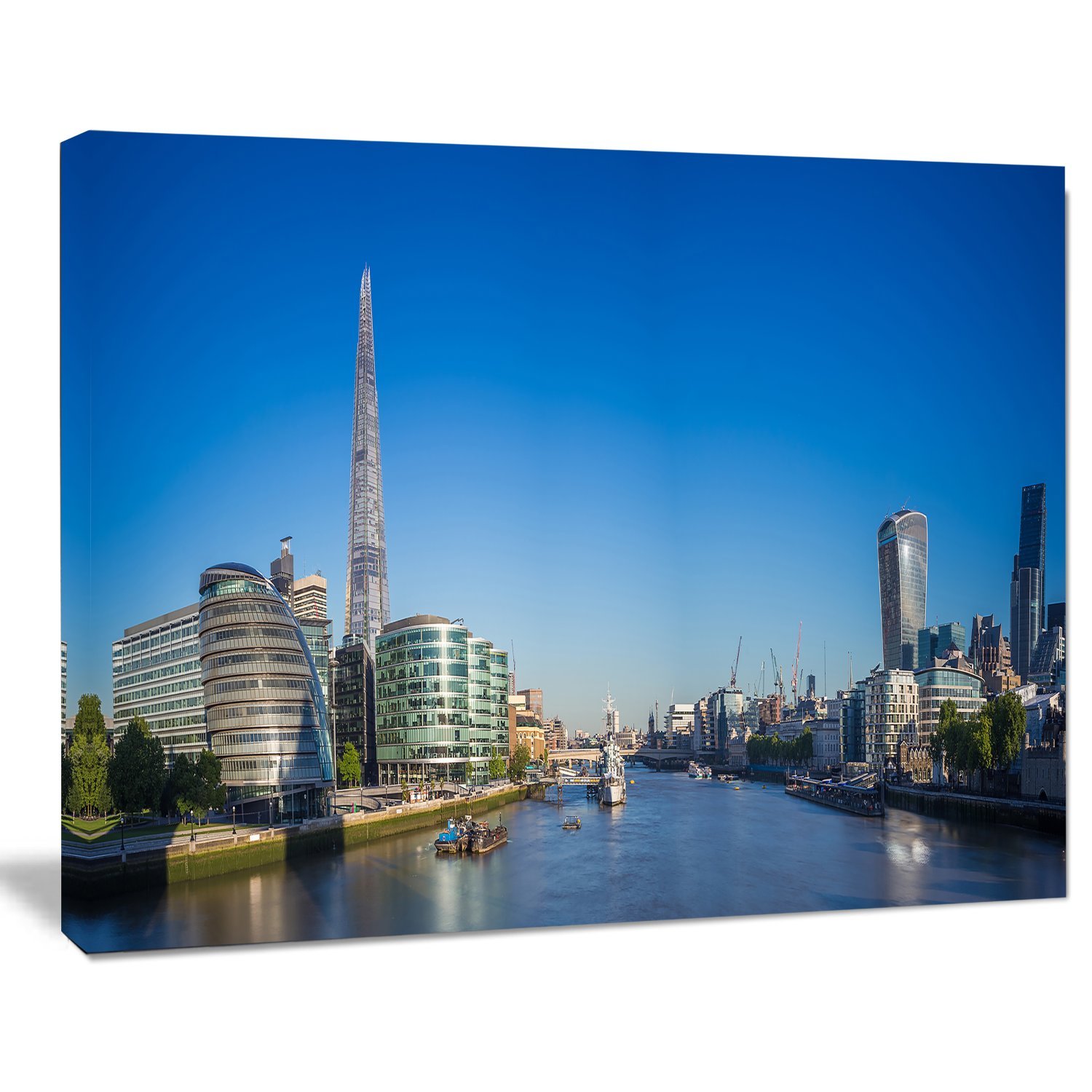 London Panoramic Cityscape Canvas Art Print - Stunning Skyline Wall Decor for Living Room, Office & Home