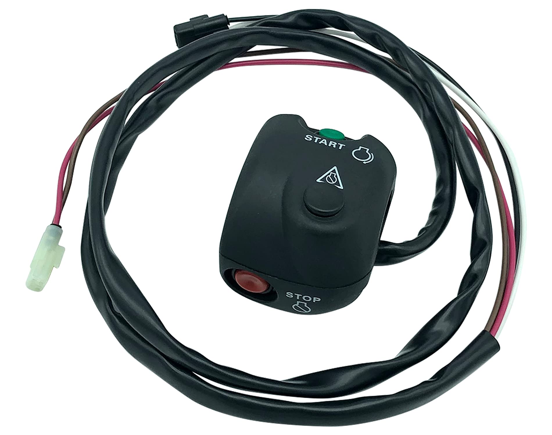 Yamaha WaveRunner GP760 GP800 GP1200 XL760 XL800 XL1200 XLT800 XA800A Handlebar Start Stop Kill Switch Box Assembly with Safety Lanyard - Replacement Part GP7-68310-01-00 for Jet Ski Safety & Emergency Shut Off