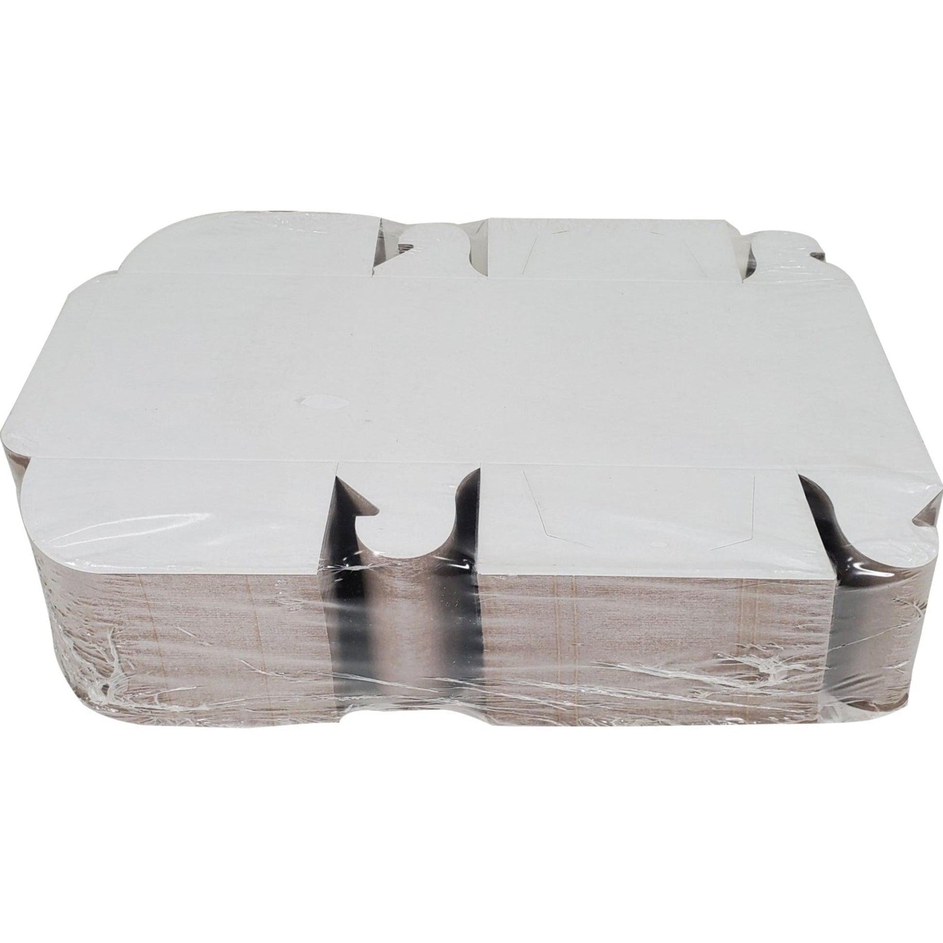 Premium White Cake Boxes 5.5x5.5x2.5 Inches - Eco-Friendly Bakery Packaging for Cupcakes, Desserts & Party Treats - Perfect for Weddings, Birthdays & Special Occasions