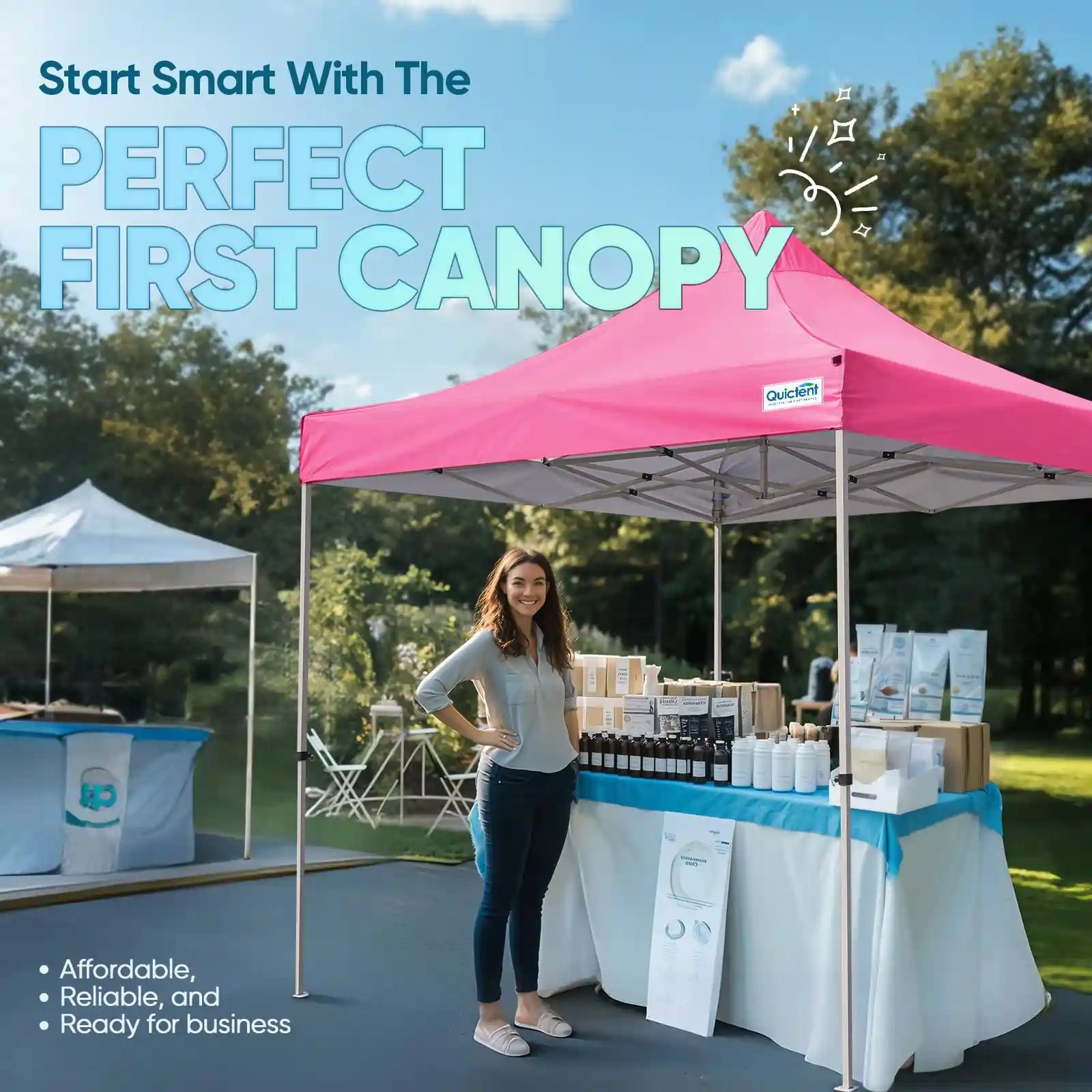 Heavy Duty Commercial Pop Up Canopy Tent - Waterproof Instant Shelter for Outdoor Events, Parties, Markets & Camping