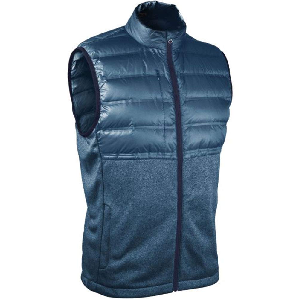 Sun Mountain 2020 Hybrid Golf Vest for Men - Lightweight Waterproof Windbreaker with Pockets (Stellar Navy, XXL) - Perfect for Golfing, Hiking & Outdoor Activities