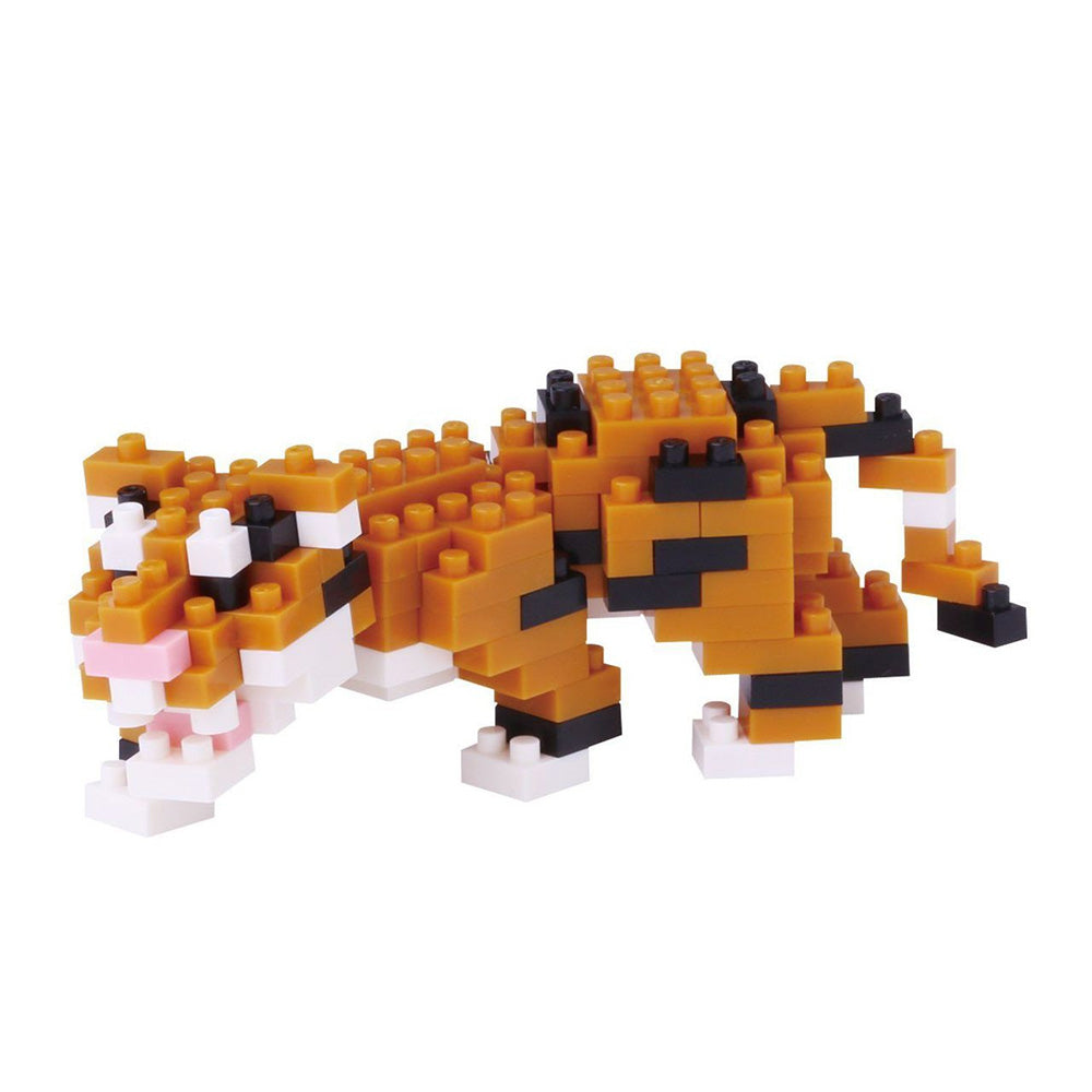 Nanoblock Bengal Tiger Building Block Set - NBC 181 - Miniature DIY Model Kit for Adults & Kids - Perfect for Home Decoration, Office Display & STEM Learning Activities