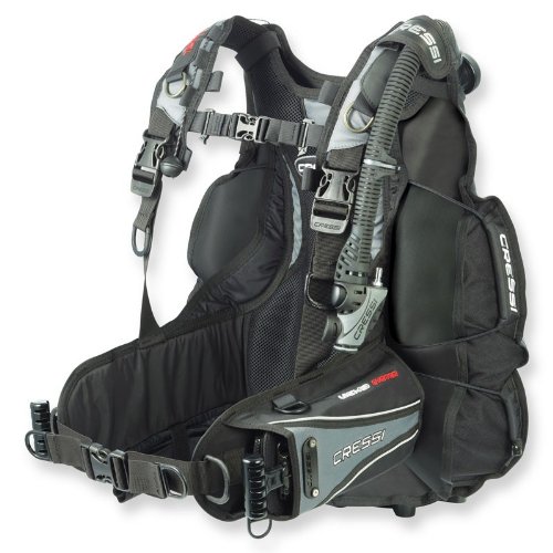 Cressi Air Travel 2.0 Travel Buoyancy Compensator (BC) - Black - XS Size - Perfect for Scuba Diving, Snorkeling & Water Sports