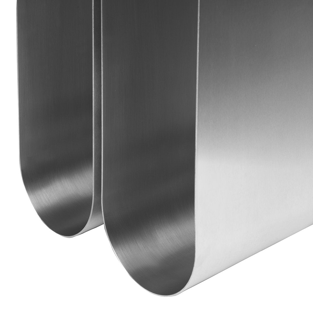 Modern Curved Side Table - Small Accent End Table for Living Room, Bedroom, or Office - Perfect for Lamps, Books & Decor