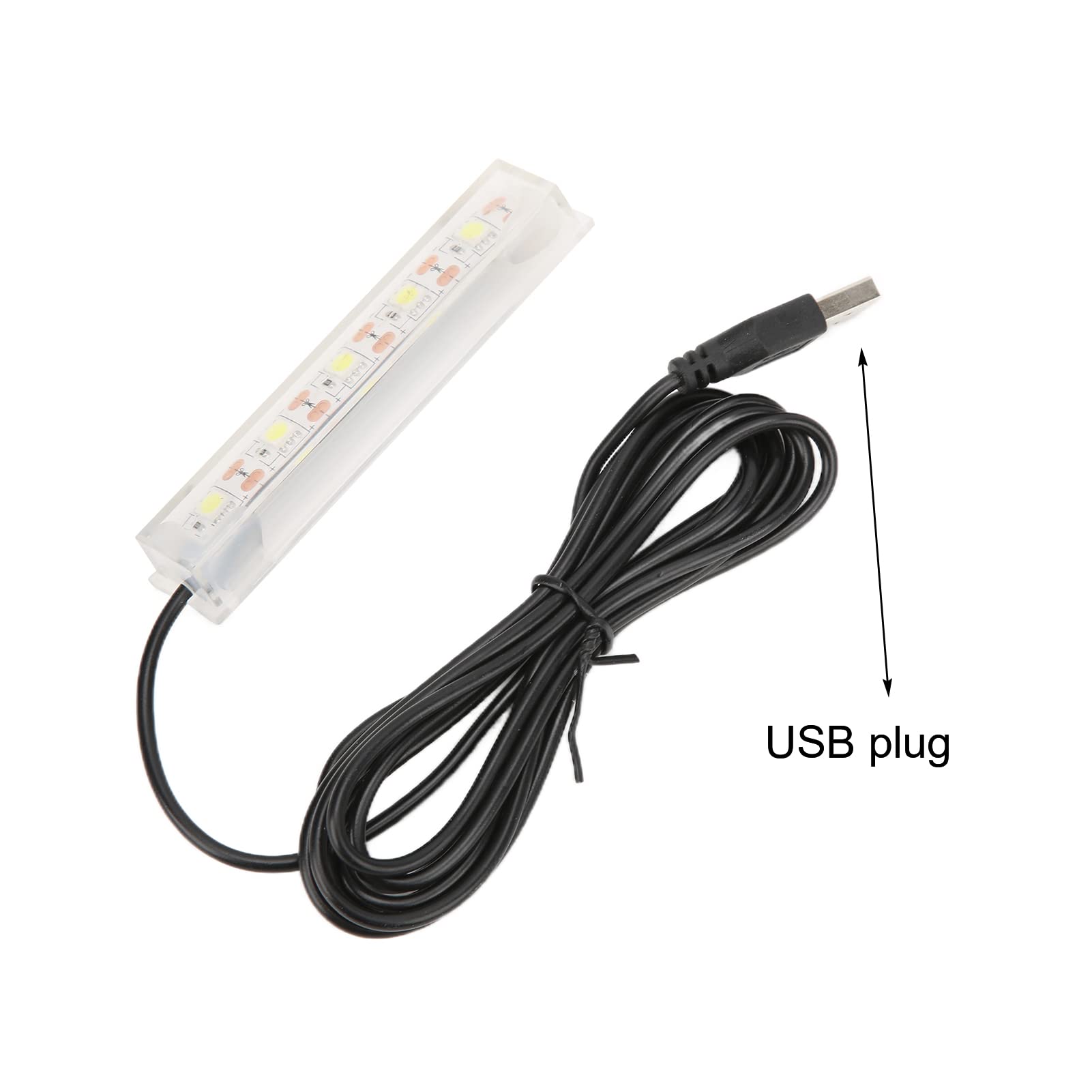 Zerodis Aquarium LED Light - Submersible Underwater Fish Tank Light for Plants, White LED Aquarium Lighting for Indoor Tanks | Perfect for Freshwater Plant Growth & Decorative Aquascaping