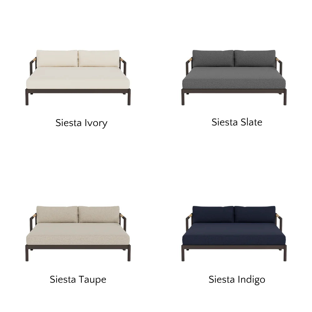 Breeze XL Daybed - Modern Outdoor Patio Lounger with Cushion, Waterproof & UV Resistant - Perfect for Poolside, Garden, or Backyard Relaxation