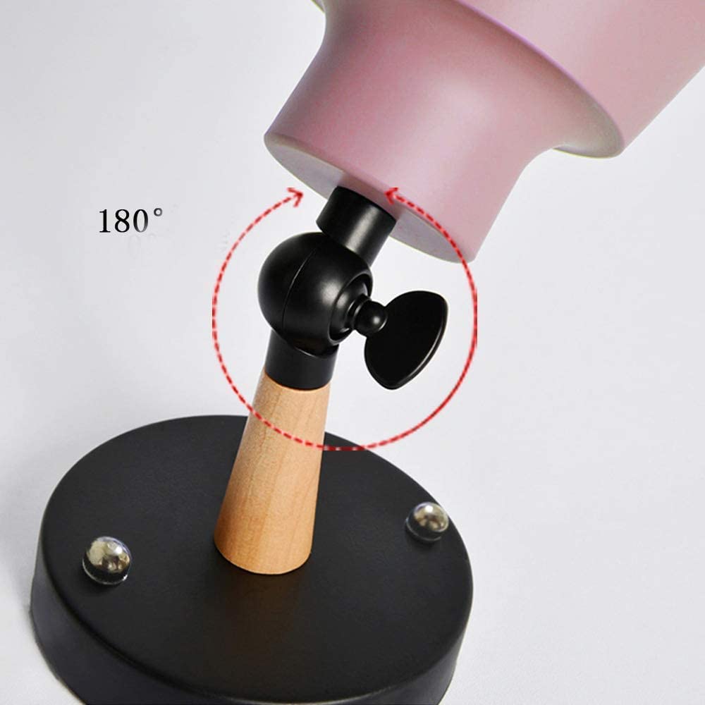 HOREVO Nordic Wall Sconce Light Fixture - Macaron Edison Copper Lamp Holder - E27 Aisle Corridor Lighting - Black Bedside Reading Lamp for Living Room, Bedroom & Hallway