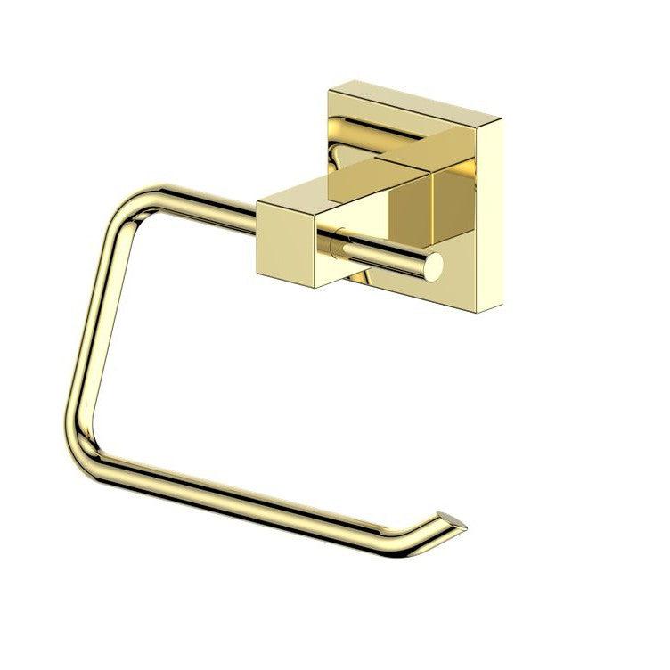 ZLINE Bliss Toilet Paper Holder - Polished Gold Bathroom Tissue Roll Stand (BLS TP PG) - Perfect for Modern Bathrooms & Powder Rooms