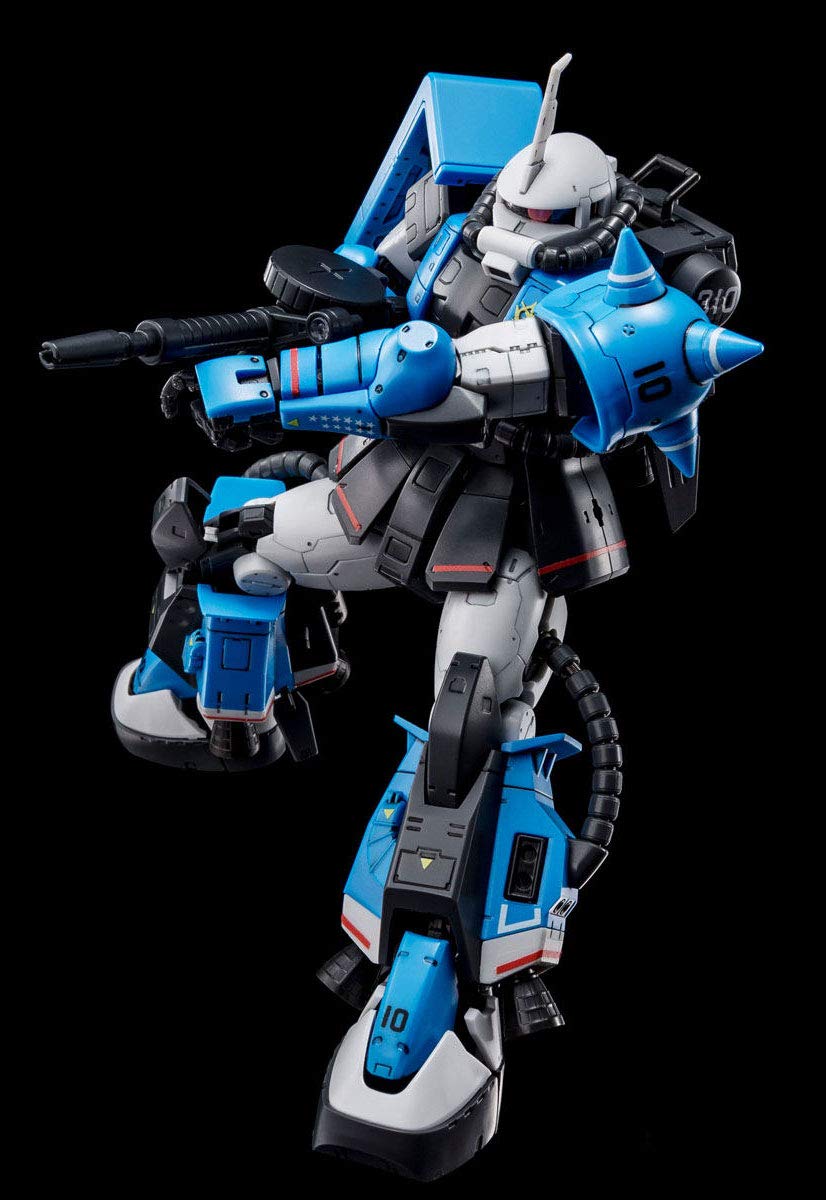 RG MS-06R-1A Uma Lightning's Zaku II High Grade 1/144 Scale Model Kit - Perfect for Gundam Collectors & Anime Fans Display