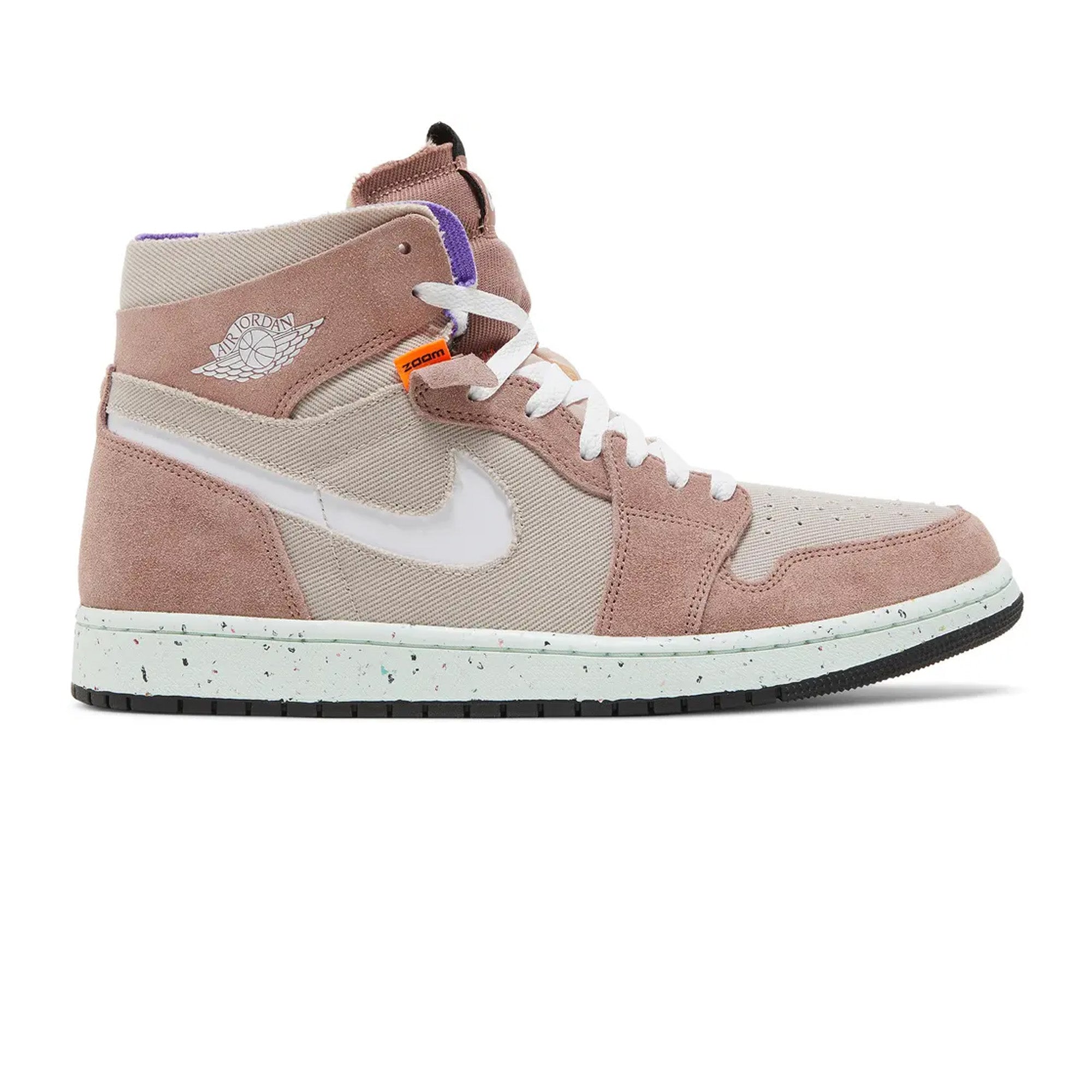 Air Jordan 1 High Zoom Air CMFT 'Fossil Stone' Sneakers (2022) - Men's Basketball Shoes for Comfort & Style - Perfect for Streetwear, Gym & Casual Wear