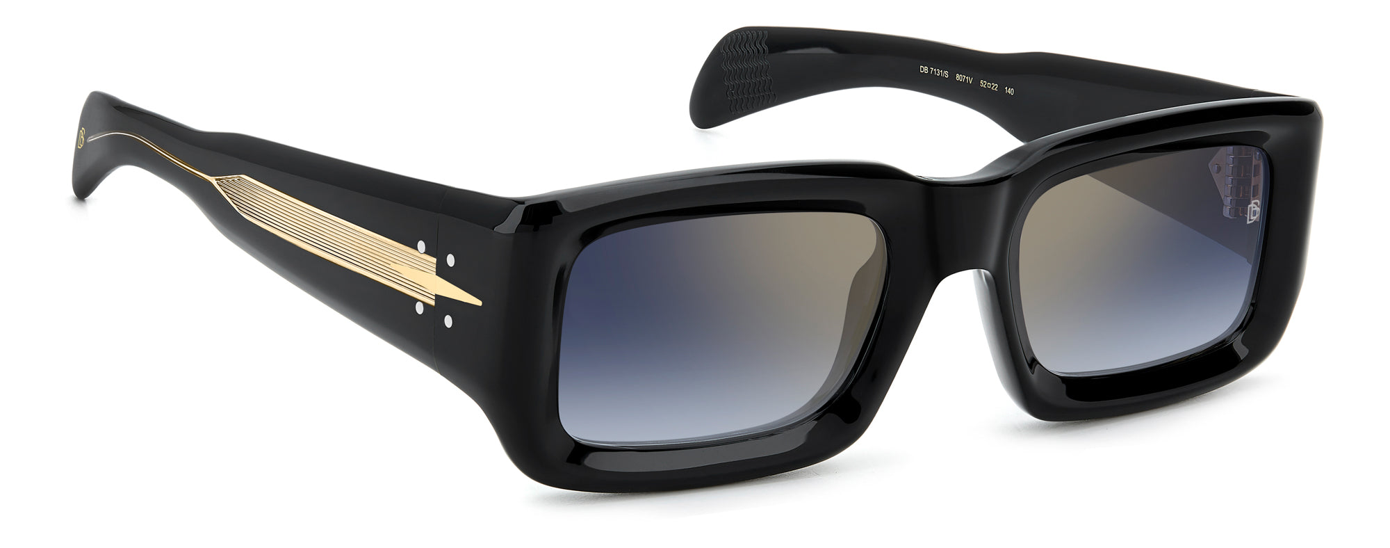 David Beckham DB7131/S Sunglasses - Polarized Aviator Style for Men & Women - Perfect for Driving, Travel & Outdoor Activities