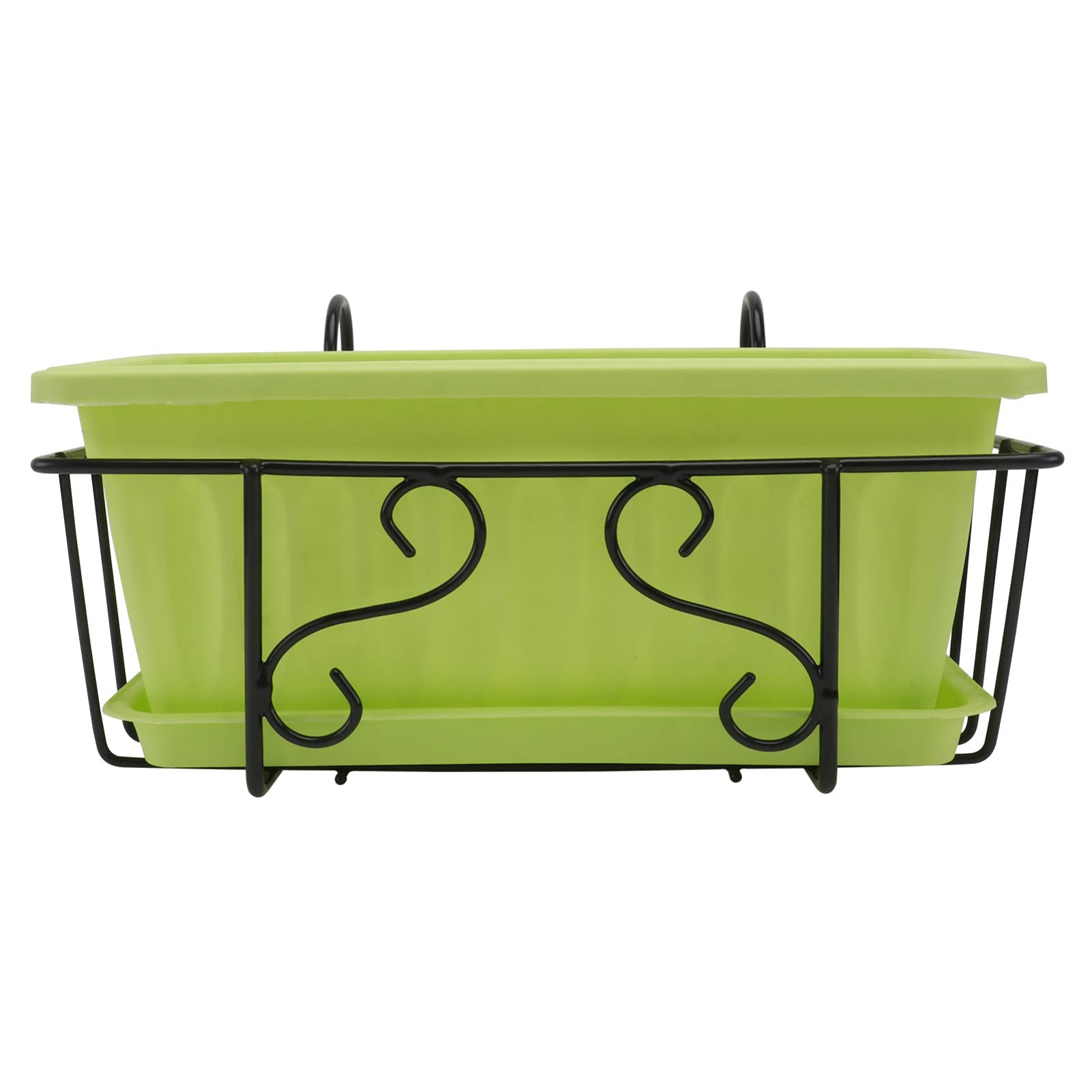 Hemoton 1 Set Hanging Flower Pots for Balcony Railing - Multi-Functional Gardening Planters for Vegetables, Herbs & Flowers - Perfect for Small Space Gardening, Indoor/Outdoor Decor