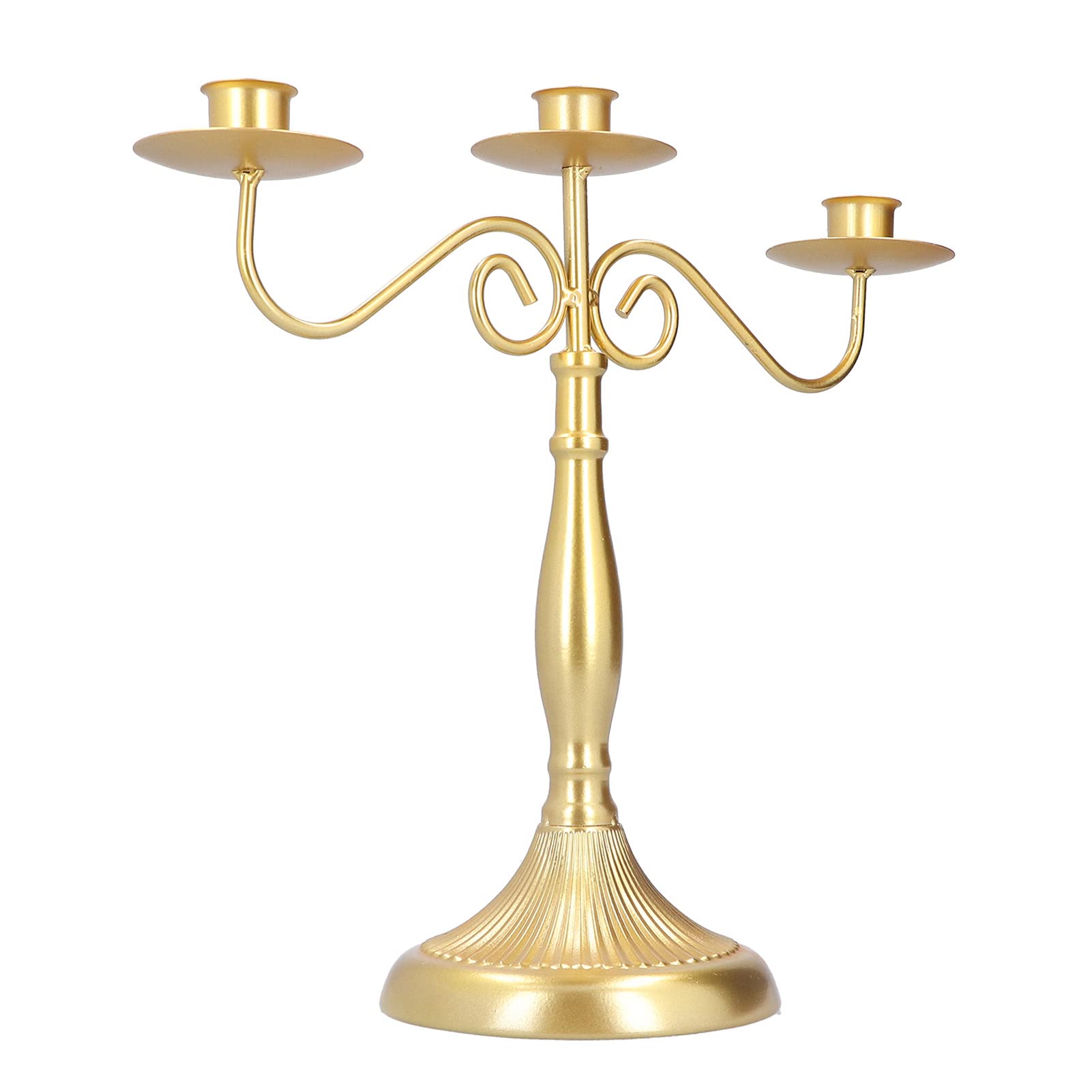 Elegant Decorative Candlestick Holders - High Rigidity & Glossy Finish for Dining Table Centerpiece, Wedding Decor, and Romantic Dinner Ambiance