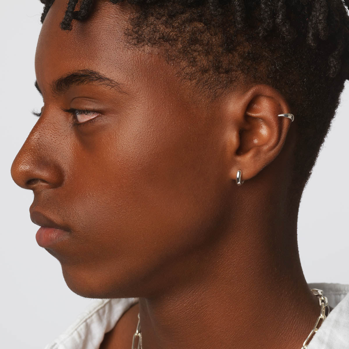 Sterling Silver Midi Huggie Hoop Earrings for Women - Minimalist Everyday Jewelry for Work & Date Night