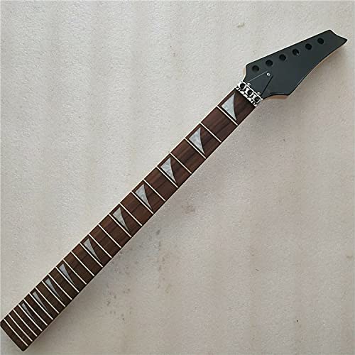 GZSZYA Maple Electric Guitar Neck with Rosewood Fingerboard - 24 Frets & Locking Nut Replacement Part | Perfect for DIY Guitar Repair & Custom Builds