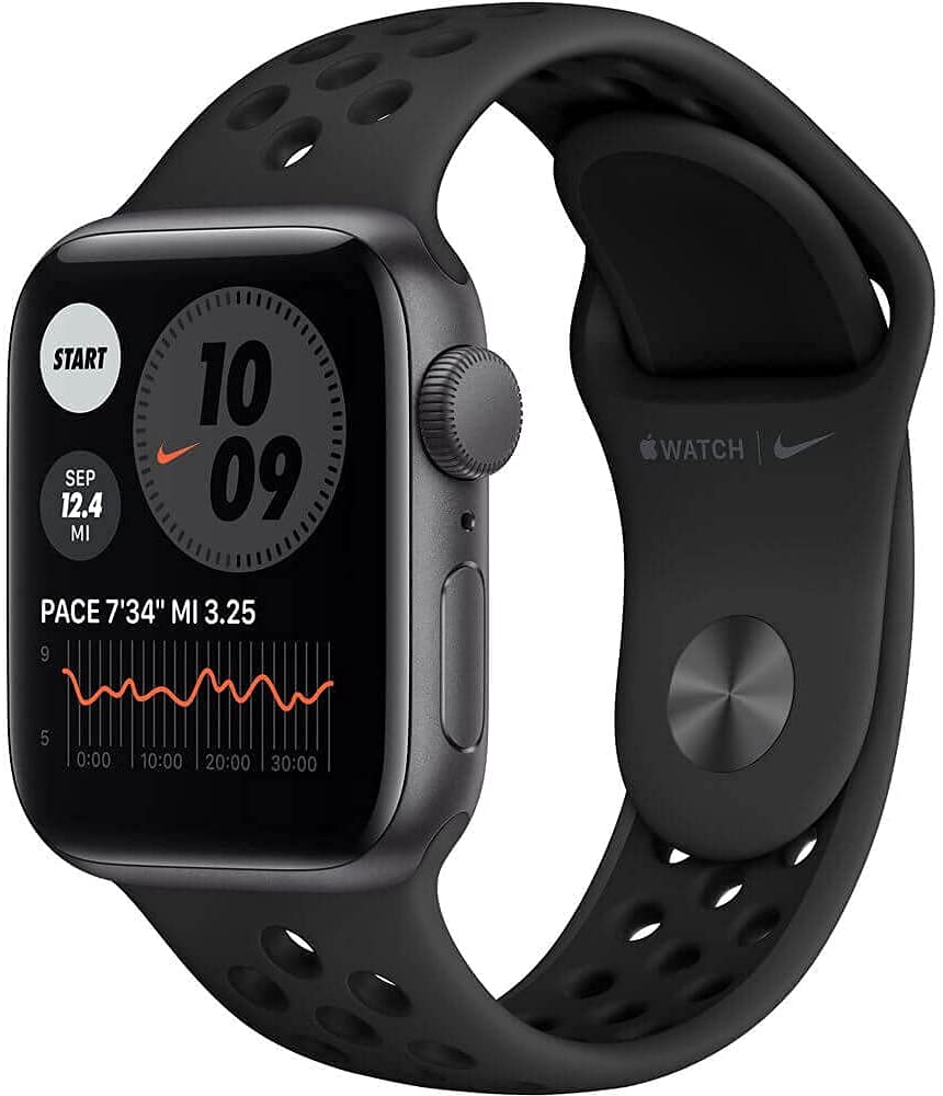 Apple Watch Nike SE (GPS + Cellular, 40mm) - Space Gray Aluminum Case with Anthracite/Black Nike Sport Band - Certified Renewed - Perfect for Running, Workouts & Daily Fitness Tracking