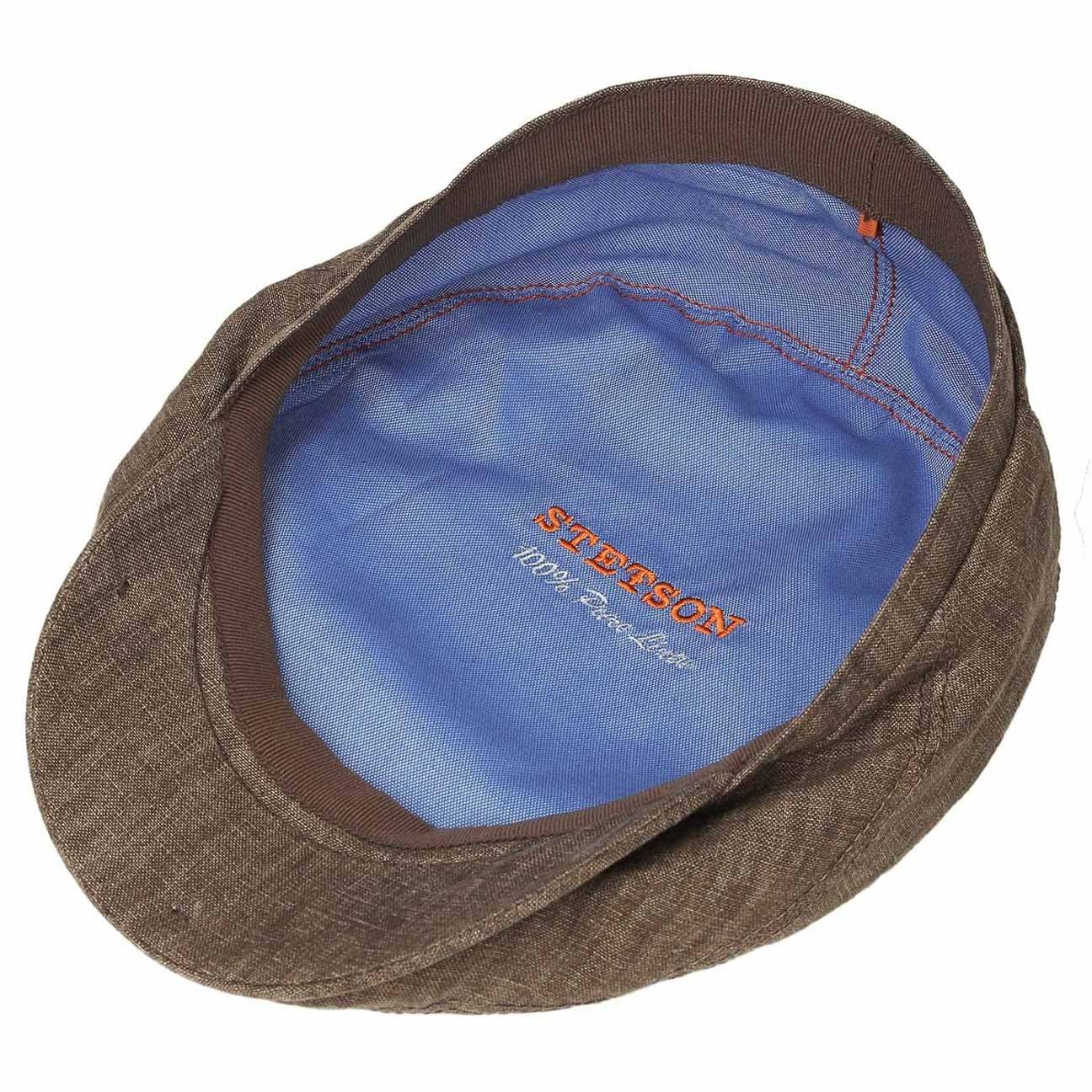 Stetson Belfast Linen Summer Flat Cap - Lightweight Breathable Hat for Men - Perfect for Outdoor Activities, Beach Vacations & Casual Style