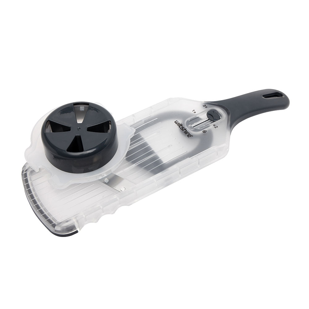 Adjustable Mandoline Slicer - 5 Blades Stainless Steel Vegetable Cutter for Kitchen - Perfect for Slicing Potatoes, Carrots, Cucumbers & More - Ideal for Meal Prep, Salads & Healthy Cooking