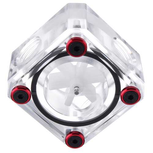 Bykski B-FMPA-X 3-Way G1/4 Thread Water Cooling Flow Meter - High Precision Liquid Cooling System Monitor for PC Gaming Rigs & Custom Loop Builds