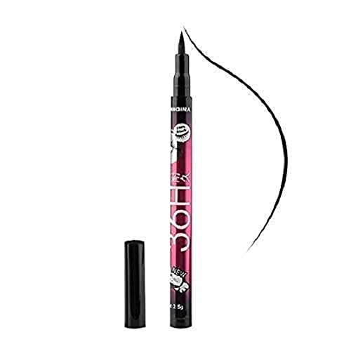 Professional Makeup Kit for Girls - 5-Piece Makeup Brush Set, 2 Puff Sponges & 18-Hour Longwear Black Eyeliner (5024) | Perfect for Teens, Beginners & Everyday Makeup Looks