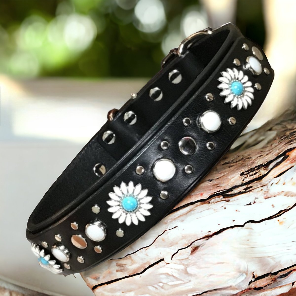 Premium Genuine Leather Dog Collar - Kalina Collection | Adjustable & Durable Pet Collar for Small Medium Large Dogs | Perfect for Daily Walks, Training & Outdoor Adventures