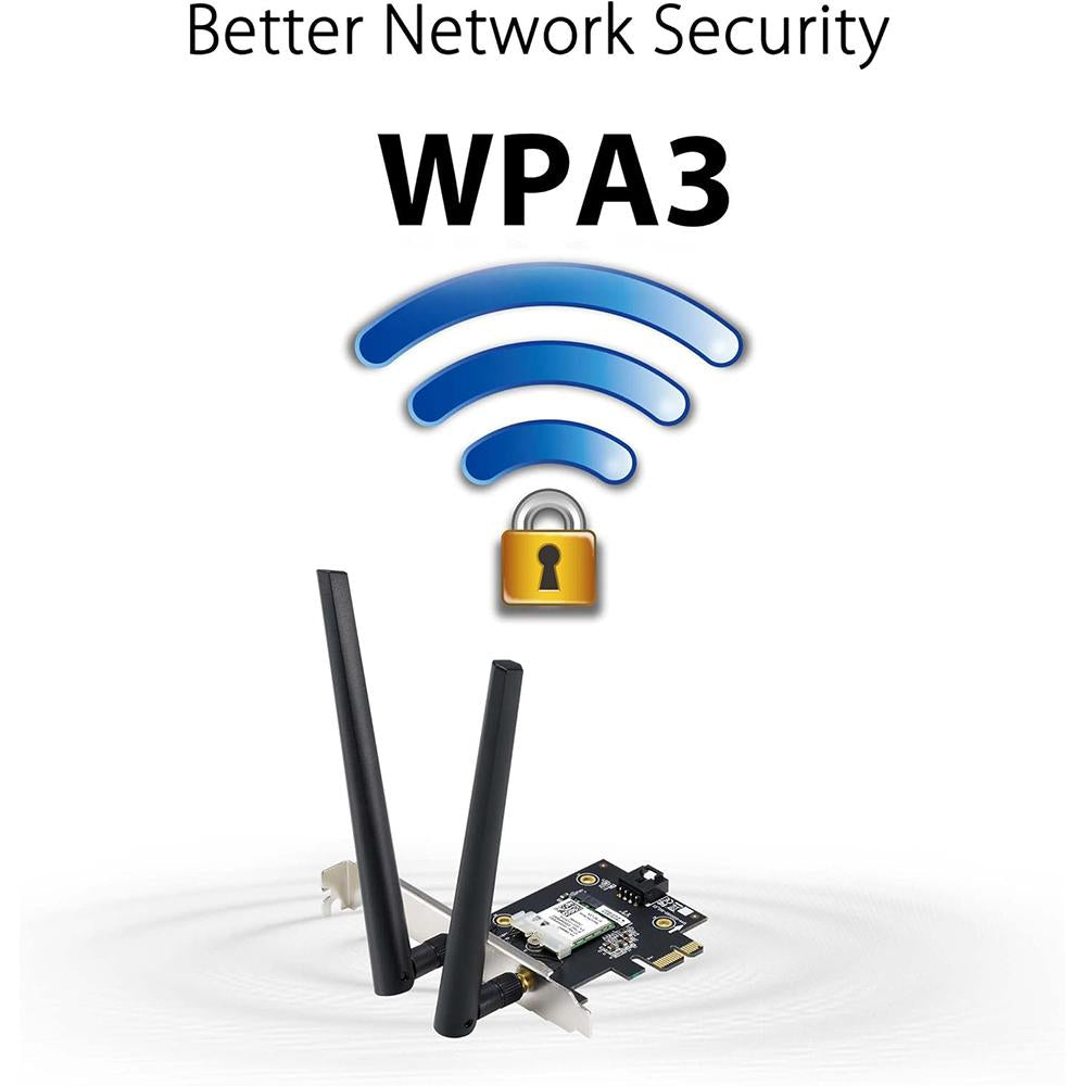 ASUS PCE-AXE5400 WiFi 6 PCIe Adapter - Dual Band 5400Mbps, Bluetooth 5.2, OFDMA - Perfect for Gaming, Streaming & Home Office Setup