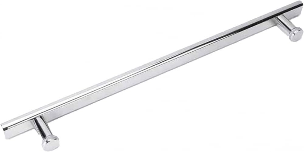 Stainless Steel Push Pull Glass Door Handle - 600mm Full Polished Finish for Bathroom Shower & Cabinet Doors - Durable Door Knob Replacement for Modern Homes