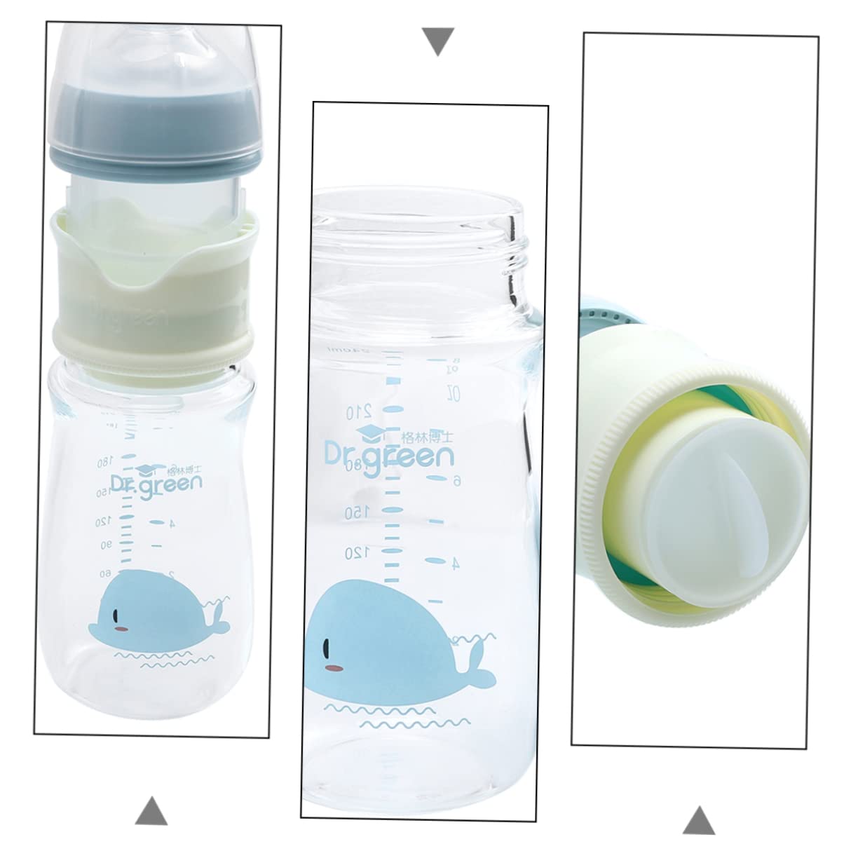 **Kichvoe 5-Piece Newborn Feeding Set - Glass Baby Bottles, Breast Milk Storage, Pacifier & Travel Powder Mixer for Infants | Ideal for Home, Travel & On-the-Go Feeding**