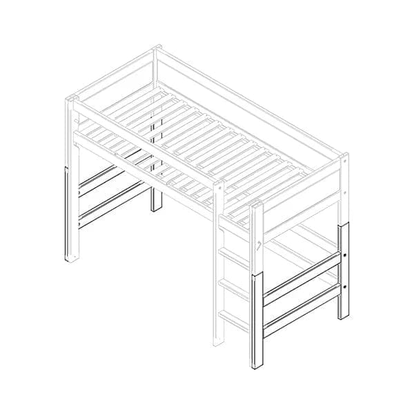 High Sleeper Bed Parts 152cm - Durable & Sturdy Replacement Components for Kids & Teens - Perfect for Dorm Rooms, Loft Beds & Small Spaces