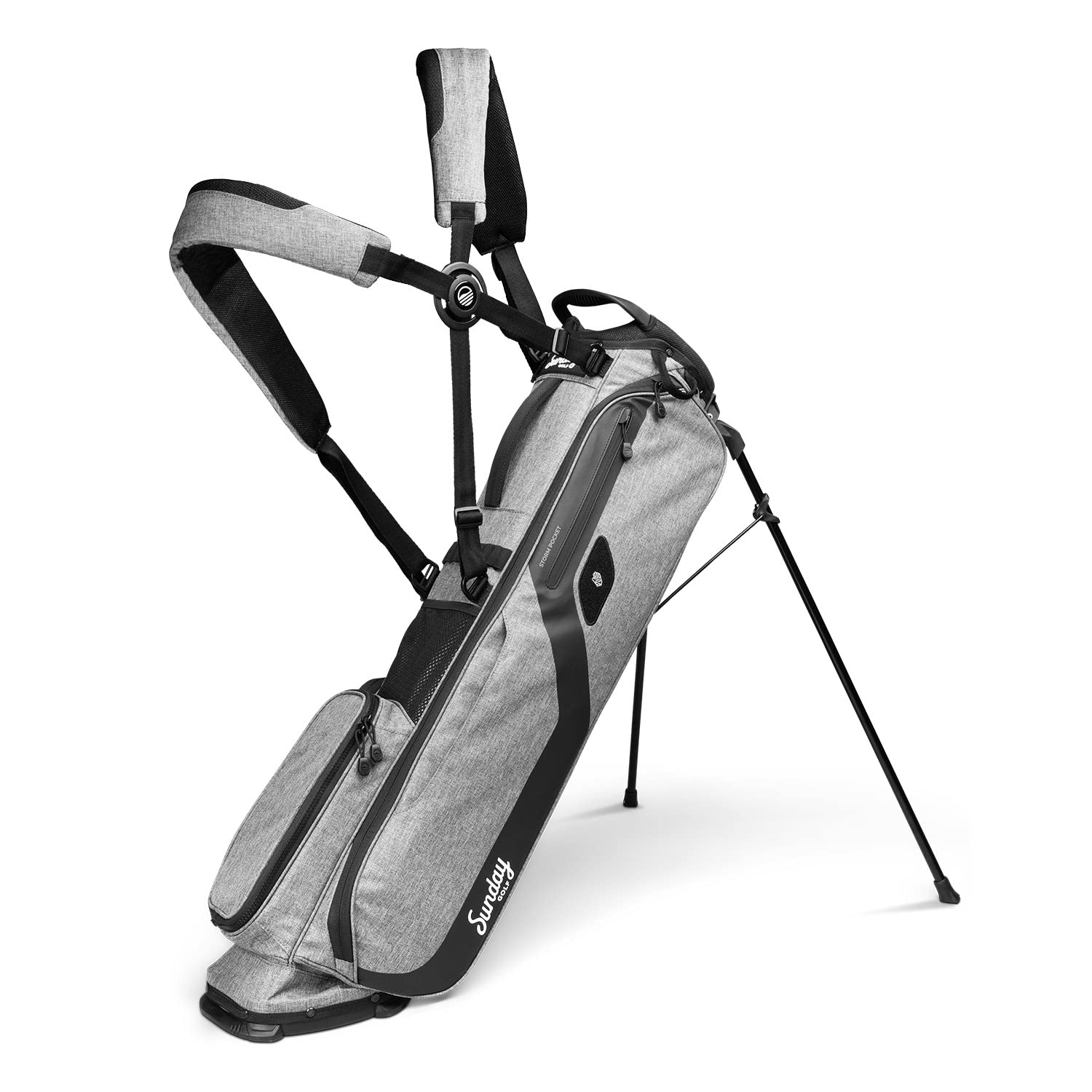 Sunday Golf El Camino Bag - Ultra Lightweight 3.9lbs Golf Stand Bag with Adjustable Strap - Perfect for Driving Range, Par 3 & Full Courses - Easy Carry Design for Practice Sessions & Weekend Golf Games