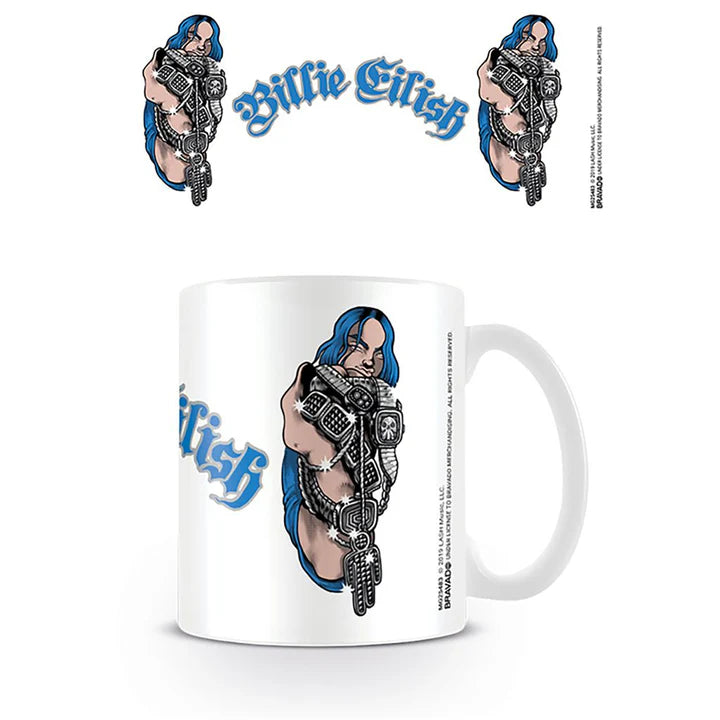 Billie Eilish Glitter Coffee Mug - 16oz Insulated Stainless Steel Travel Tumbler with Lid & Straw - Perfect for Fans, Home, Office & Gifts