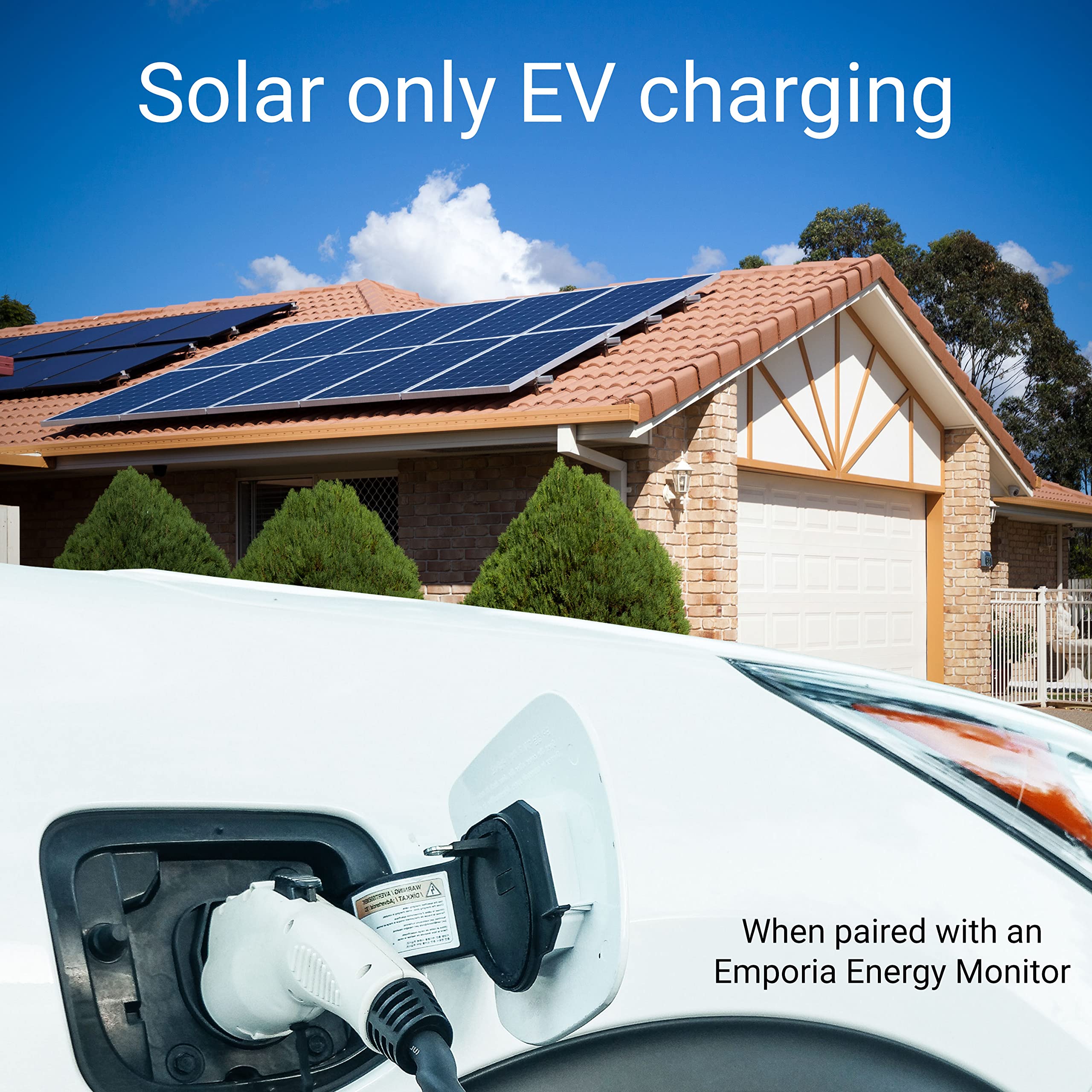EMPORIA Level 2 EV Charger 48 Amp 240V - NEMA 14-50 EVSE with J1772 Connector - WiFi Enabled Smart Electric Vehicle Charging Station with 24ft Cable - Fast Home & Commercial EV Charging Solution for Tesla, Nissan, Chevy & More