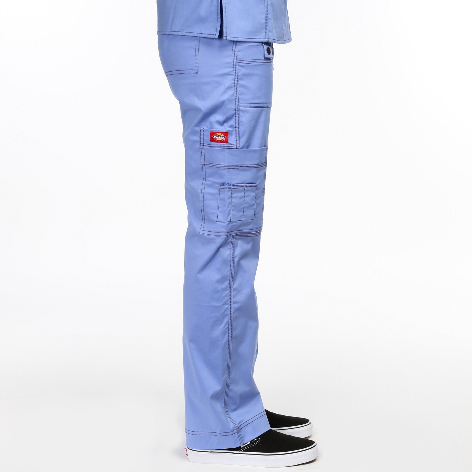 Dickies Jr. Fit Low Rise Drawstring Cargo Pants for Women - Ceil Blue | Comfortable Work Pants for Outdoor Activities, Hiking & Casual Wear