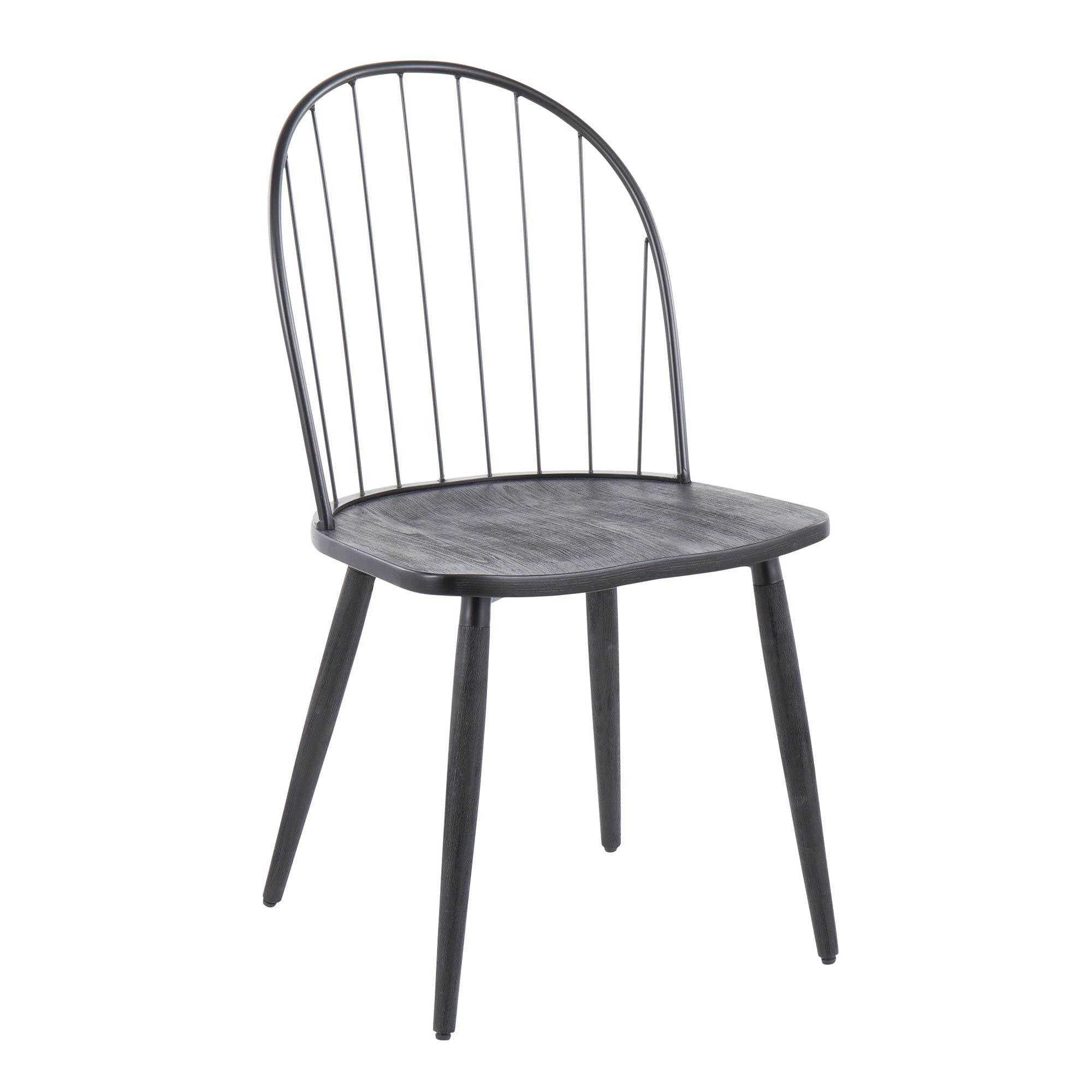 LumiSource Riley High Back Wood Dining Chairs Set of 2 - Modern Kitchen Chairs for Dining Table - Perfect for Home, Restaurant & Office Use