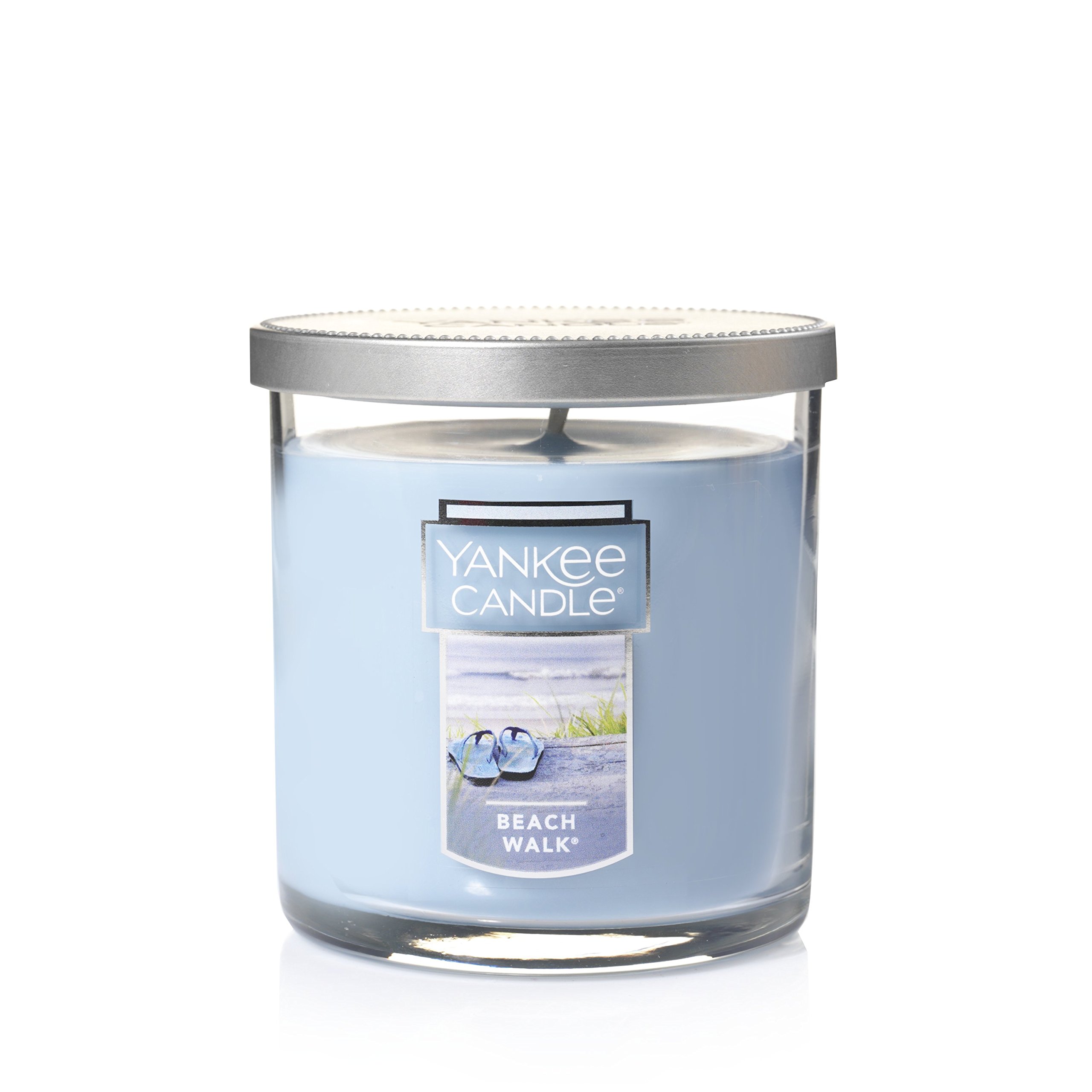 Yankee Candle Beach Walk Scented Candle - 7oz Small Tumbler Single Wick, 35+ Hours Burn Time | Relaxing Ocean Breeze Fragrance for Home, Office & Spa Decor