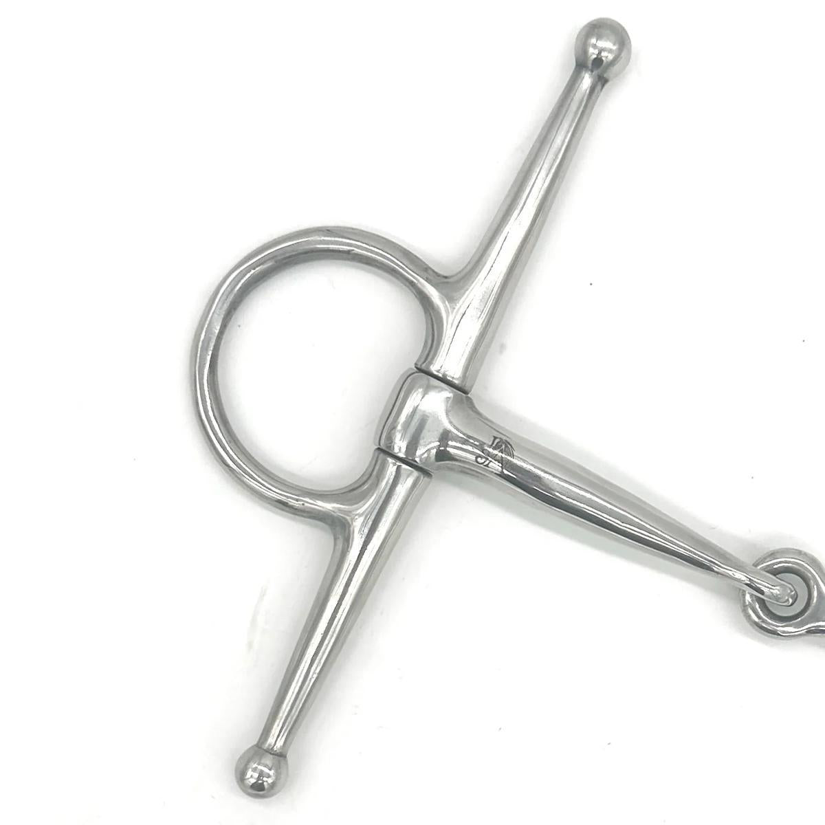 Jake Adams Single Joint Stainless Steel Full Cheek Snaffle Bit - Durable Horse Riding Equipment for Dressage & Training