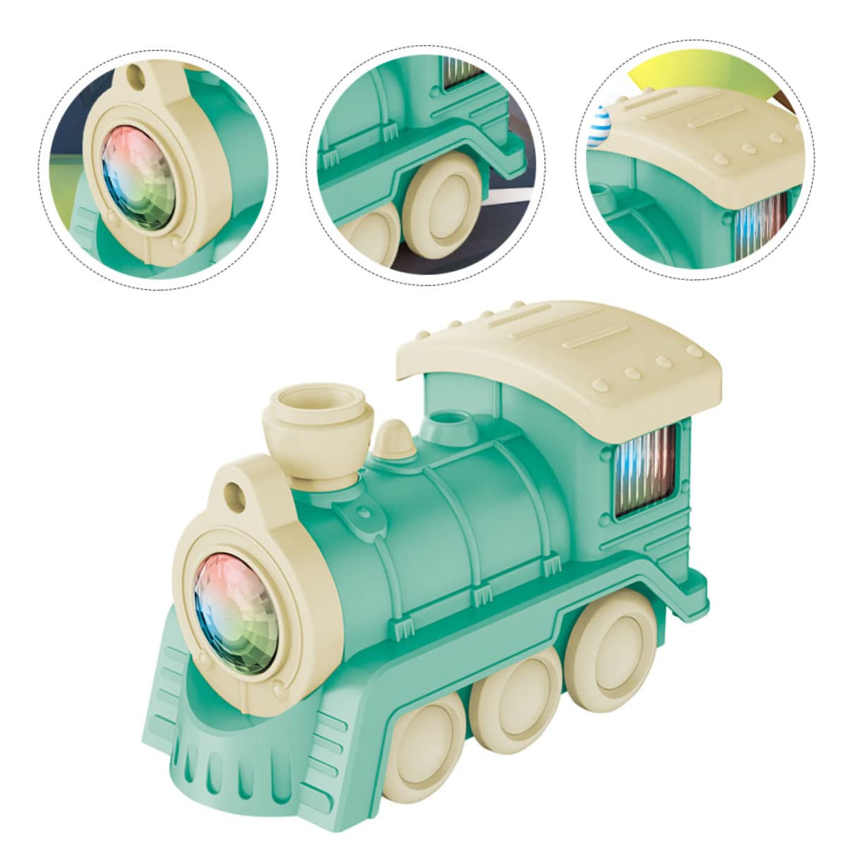 Toyvian 2-Piece Electric Train Set with Spray Function - Miniature Toy Train for Kids, Realistic Simulation Model Vehicle - Perfect for Birthday Gifts & Playroom Decor
