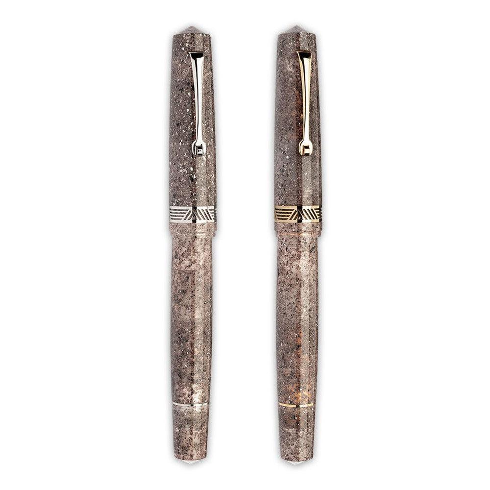 Leonardo Fountain Pen Momento Magico - Premium Stainless Steel Luxury Pen with Sea Sand Finish | Perfect for Business Signatures, Journaling & Gift Giving
