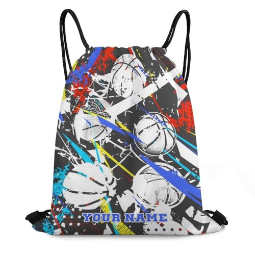 Basketball Drawstring Backpack 4 Basic Custom